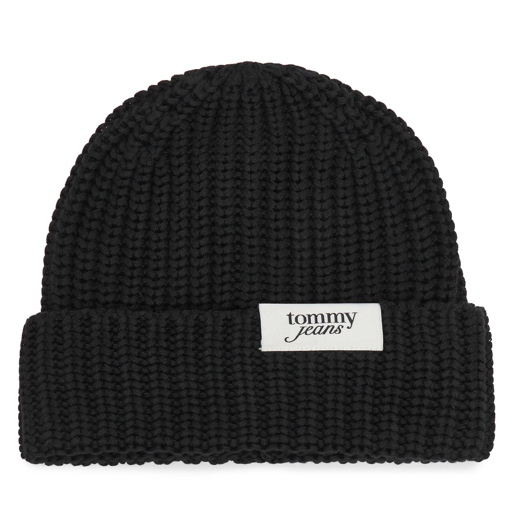 Шапка Tommy Hilfiger Script AW0AW18972 Черен