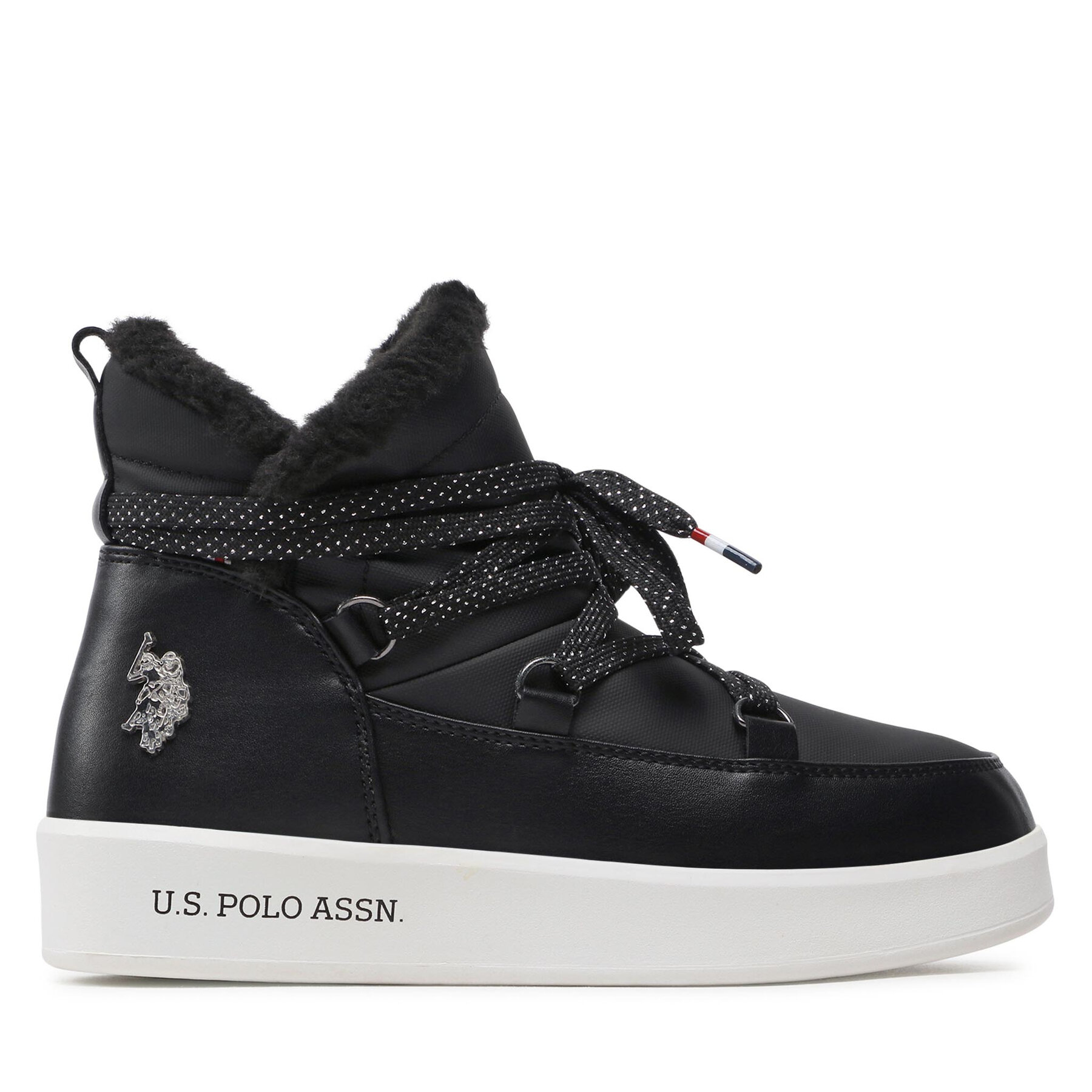 Botines U.S. Polo Assn. Vegy001b VEGY001W/BNY3 Negro