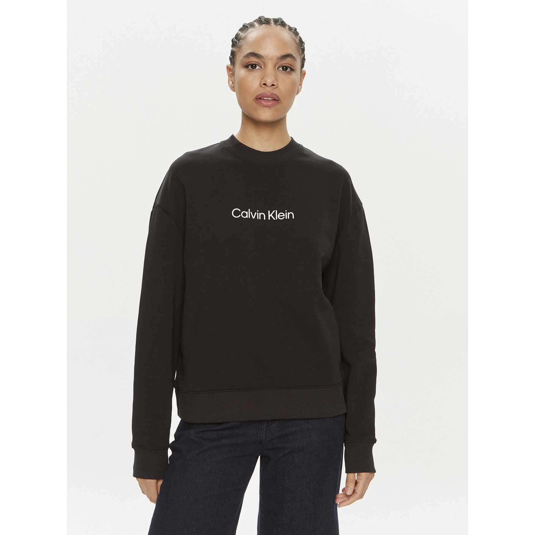 Calvin Klein Sweatshirt Hero Logo K20K205450 Schwarz Regular Fit