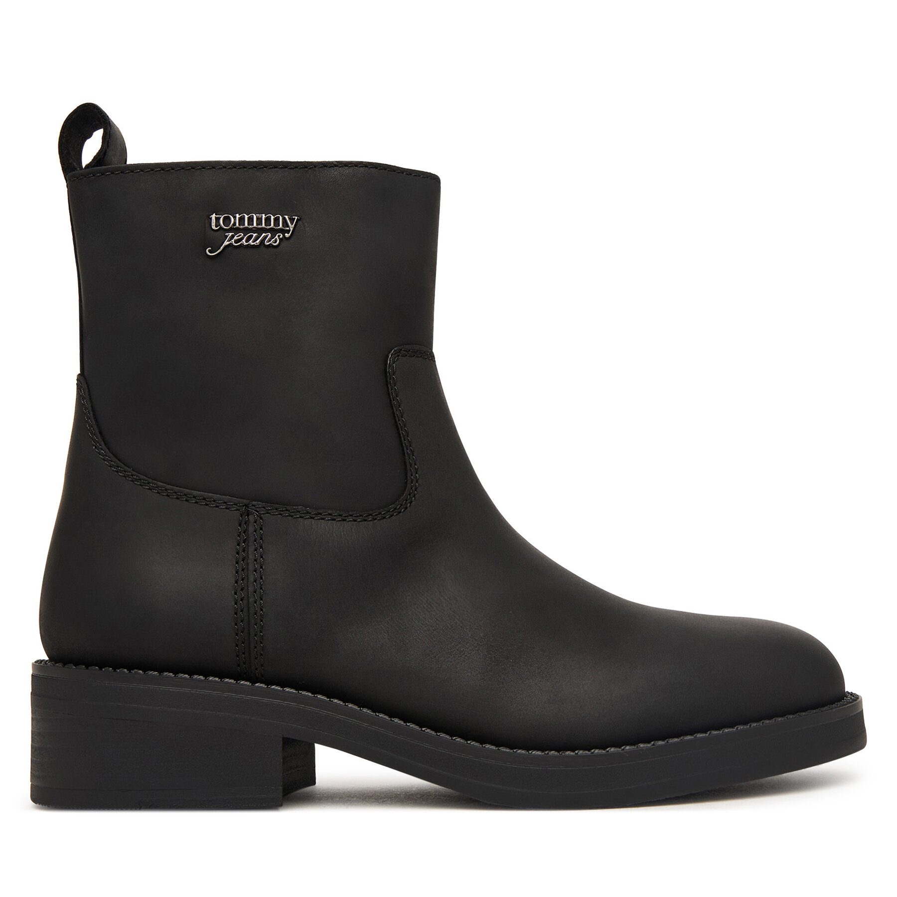 Čizme Tommy Jeans Tjw Soft Sole Chelsea Boots Lth EN0EN03080 Crna