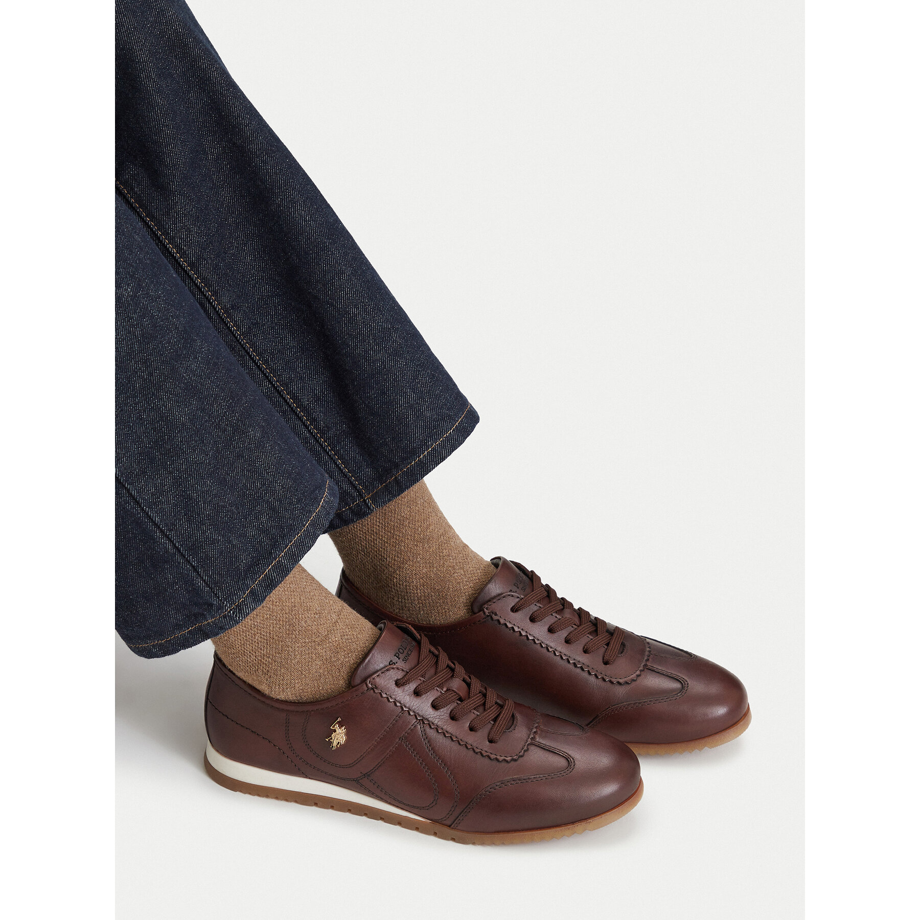 Snīkeri U.S. Polo Assn. EO-VERIS001W/GL1 Brūns