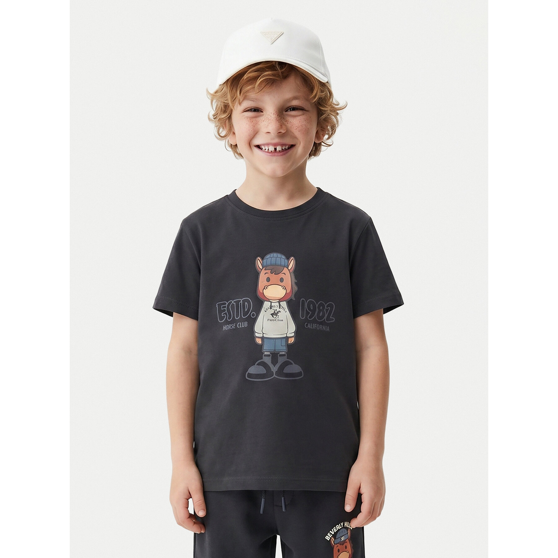 Beverly Hills Polo Club T-shirt P-SS26B-TS0135 Tamnoplava Regular Fit