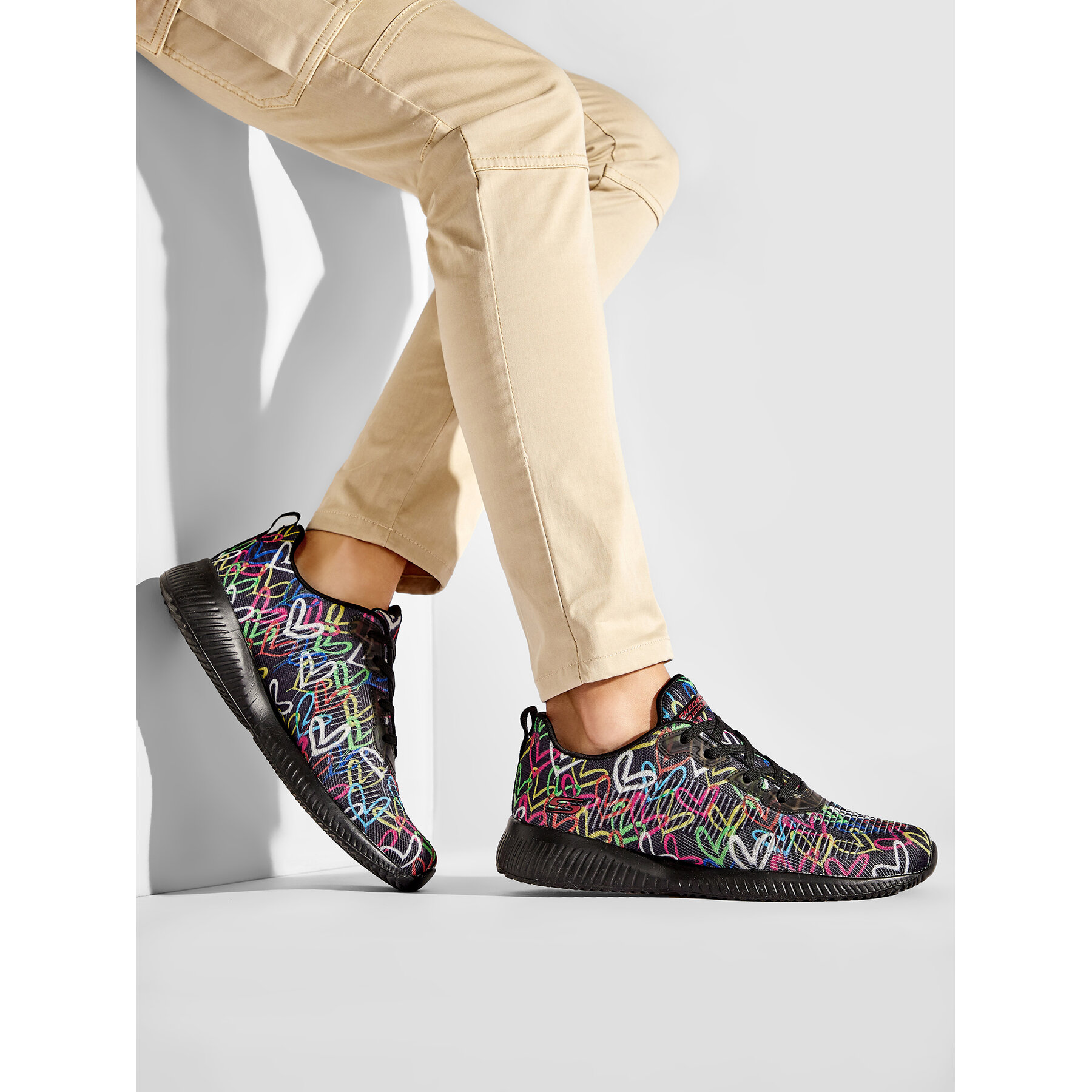 Snīkeri Skechers Starry Love 117092/BKMT Daudzkrāsains