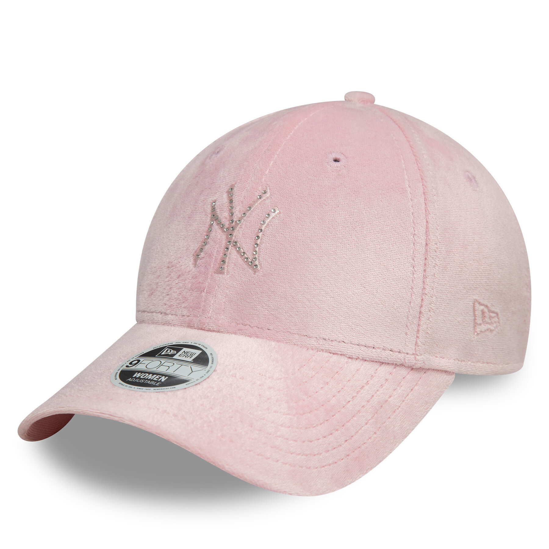 Cepure ar nagu New Era New York Yankees Diamante Velour 9Forty 60595353 Rozā
