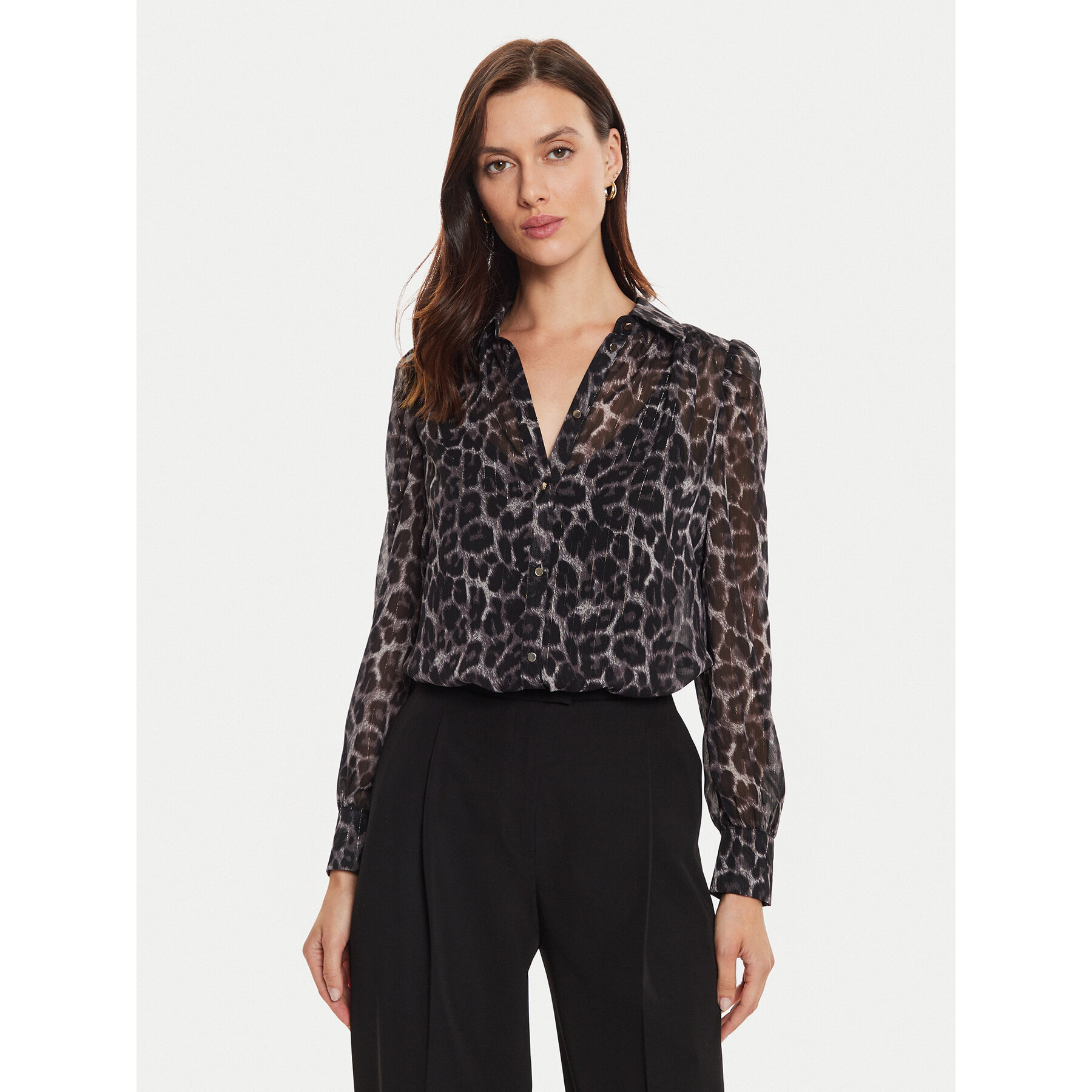 Morgan Hemd 242-CLEONI Braun Regular Fit