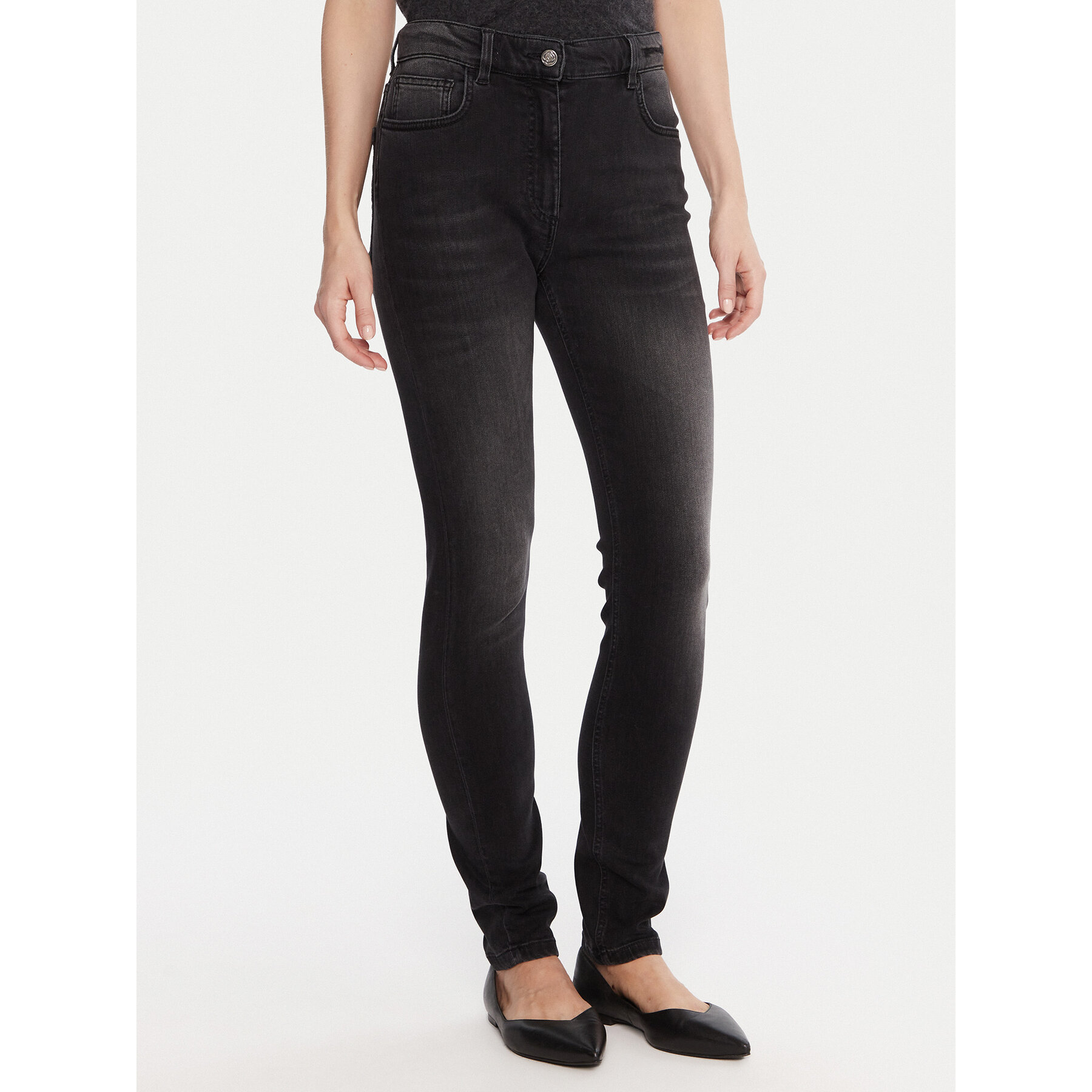 Marella Jeans 2523186104 Schwarz Skinny Fit
