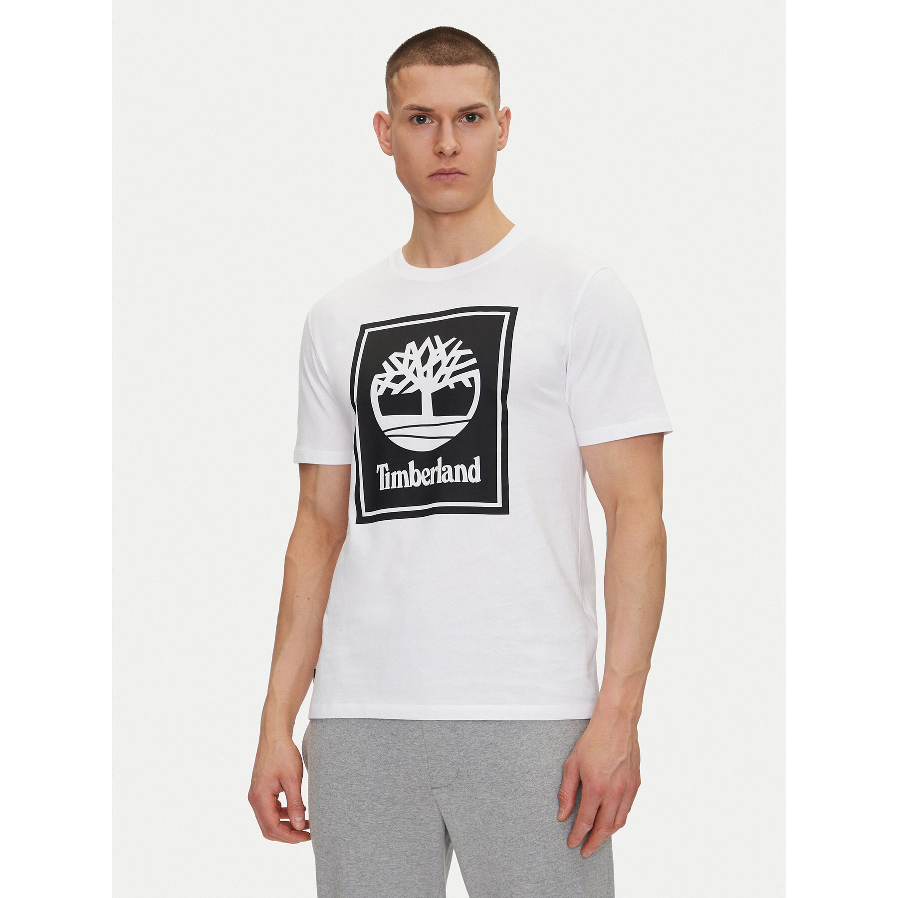 Timberland Póló TB0A5WQQ Fehér Regular Fit