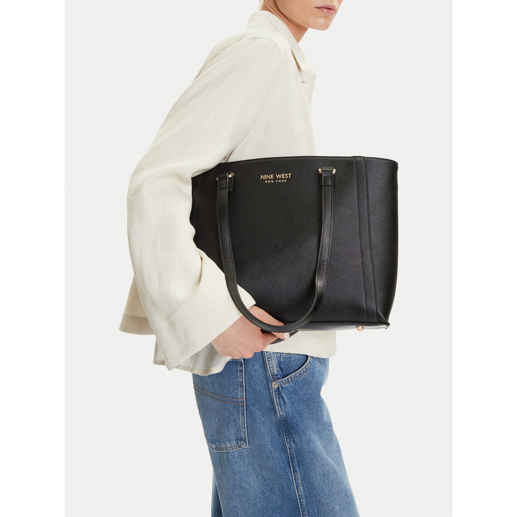 Geantă Nine West CEO-Midtown Maven-LX9844 Negru