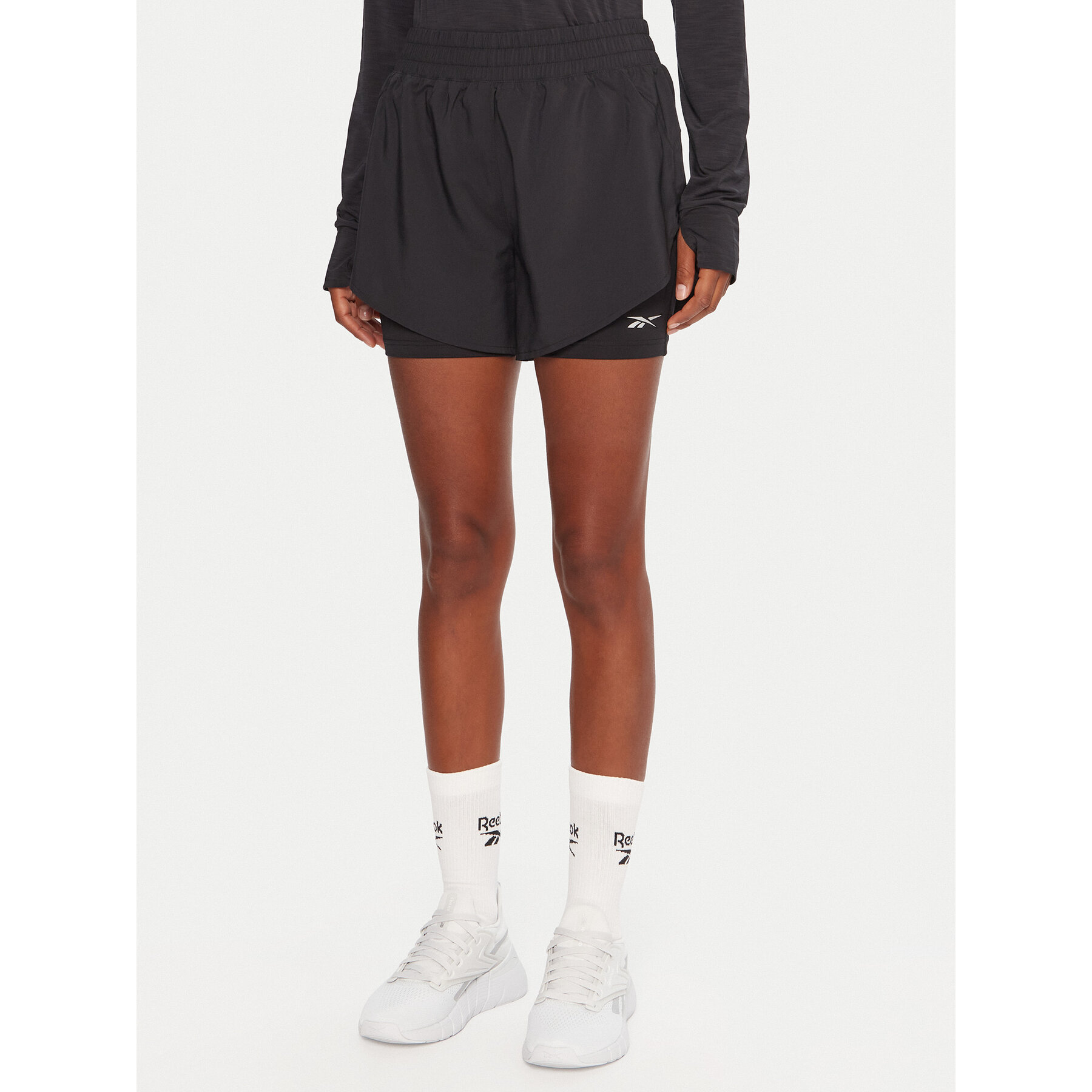 Reebok Sportshorts RK25186CCW Schwarz Slim Fit