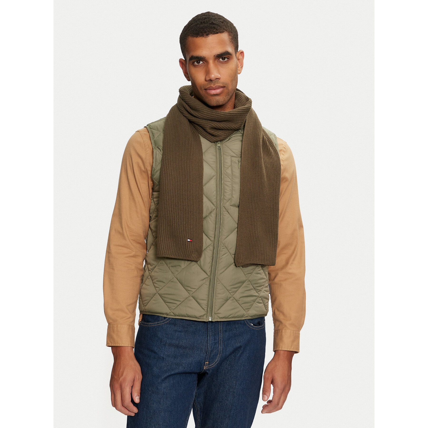 Fular Tommy Hilfiger Flag AM0AM12847 Bej