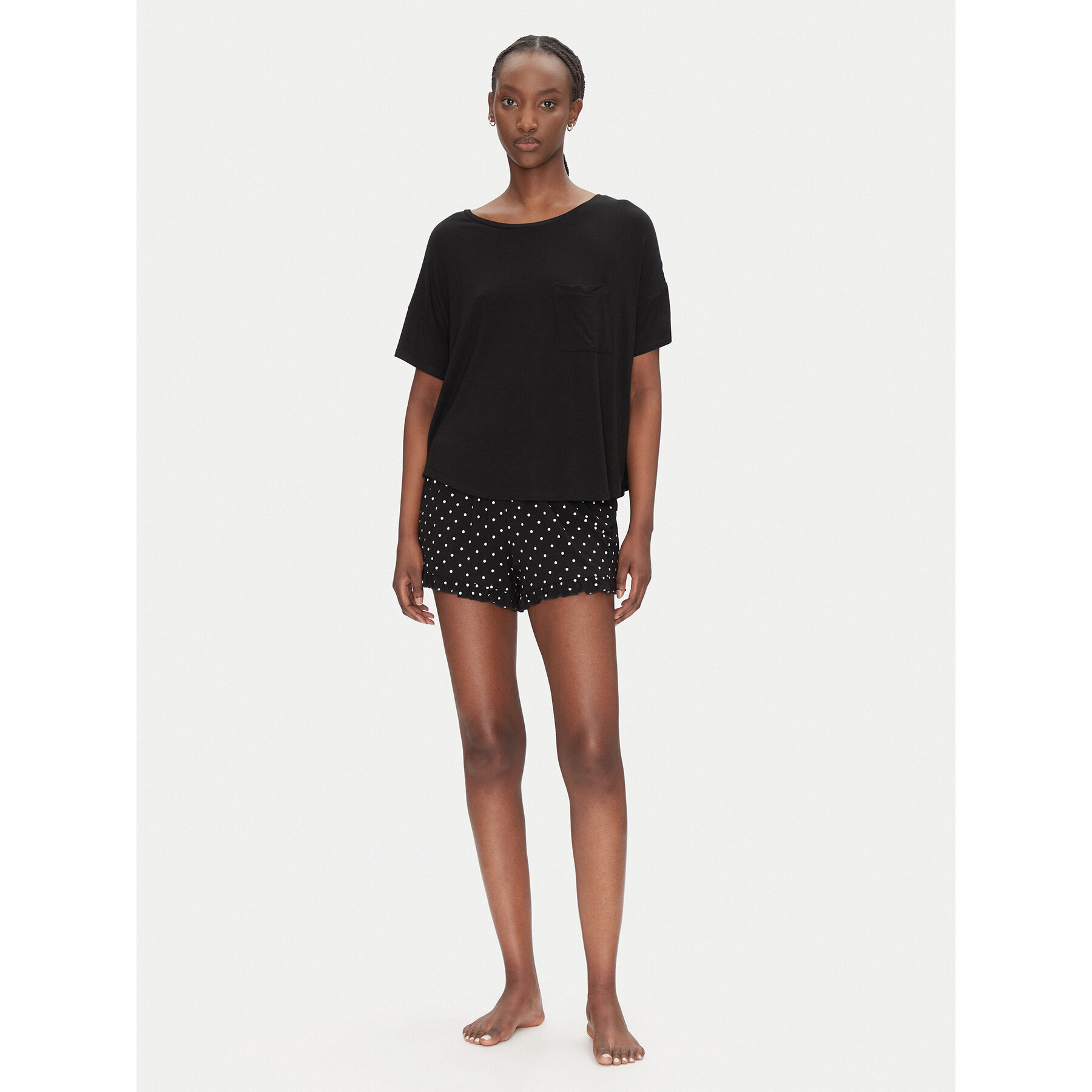 Hunkemöller Pigiama 301485 Nero Regular Fit