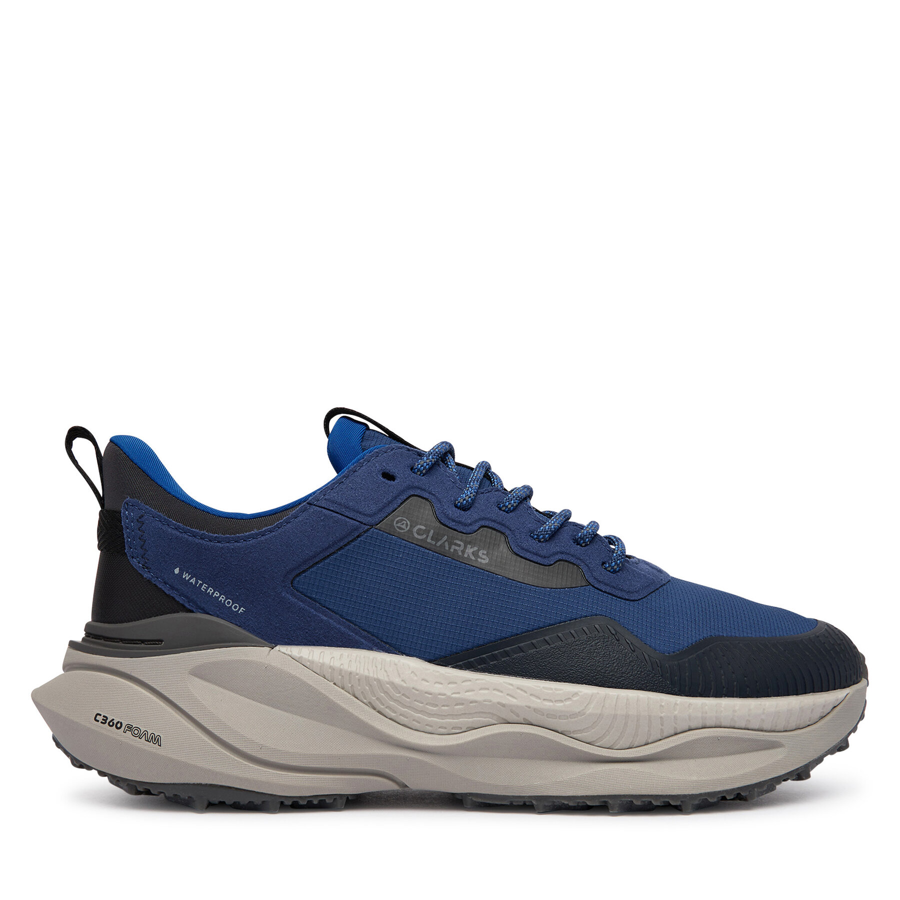 Pārgājienu apavi Clarks Pace TrailGoWP 26327236 Zils