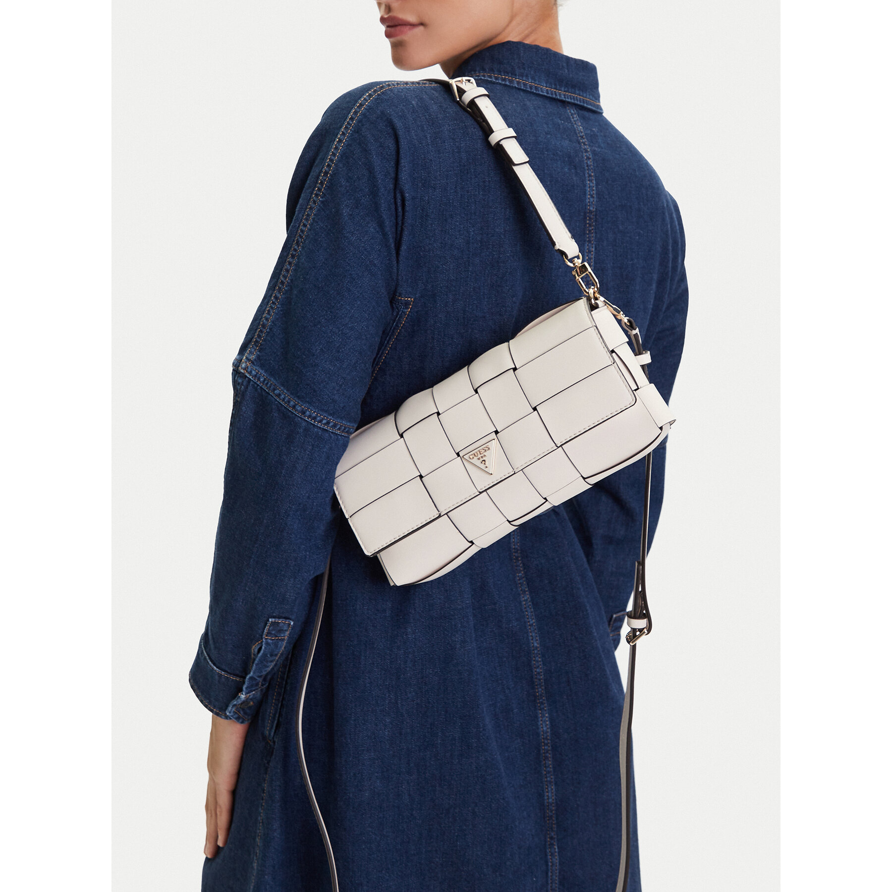 Ročna torba Guess Maylee HWWG96 61190 Bela