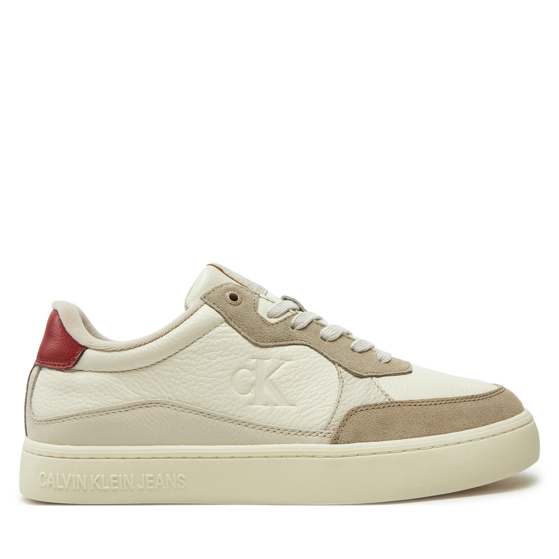 Ανδρικά Αθλητικά Calvin Klein Jeans, Μέγεθος 43, Λευκό, Classic Cupsole Mg Wmm YM0YM01153