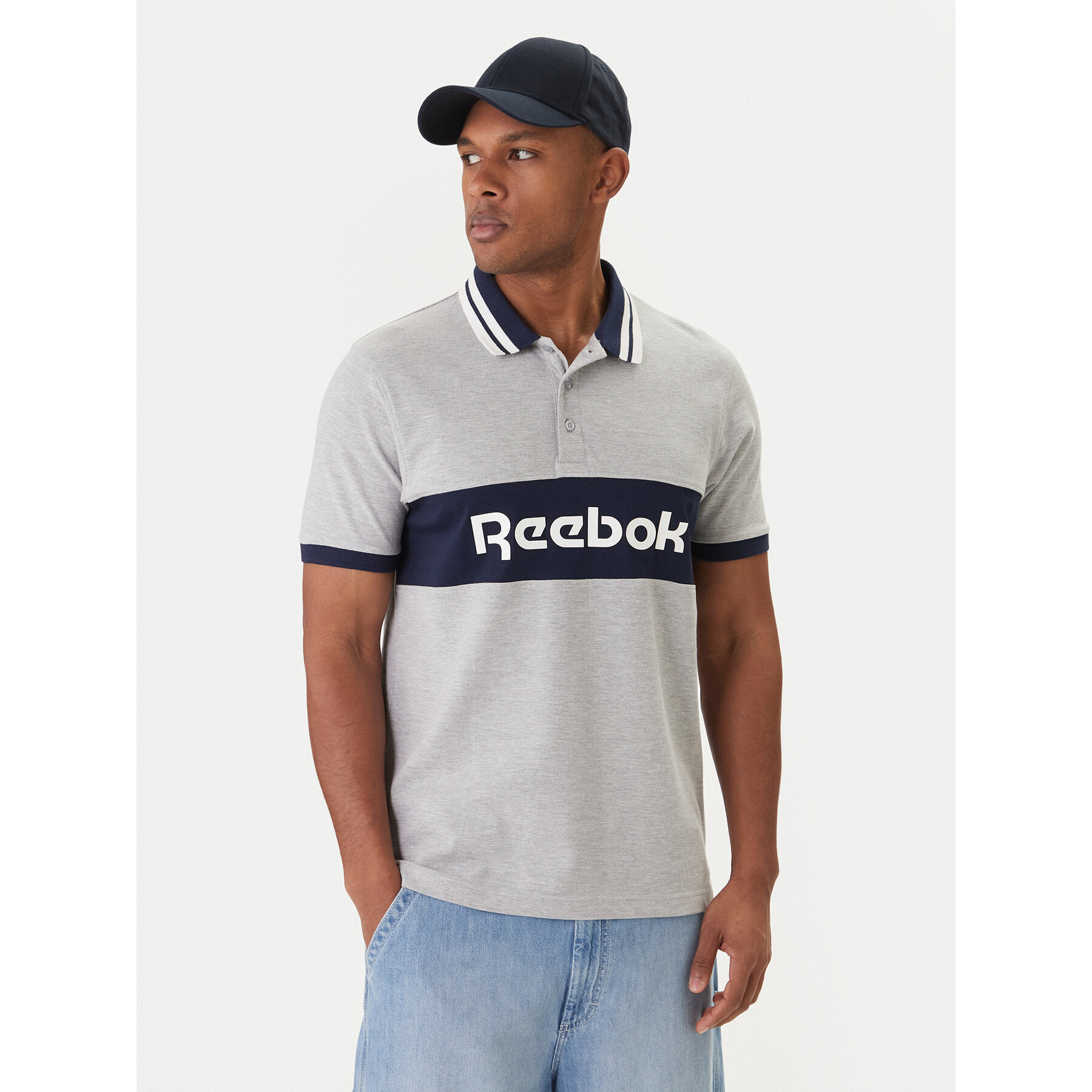 Reebok Poloshirt Arter RK25548CCM Grau Regular Fit