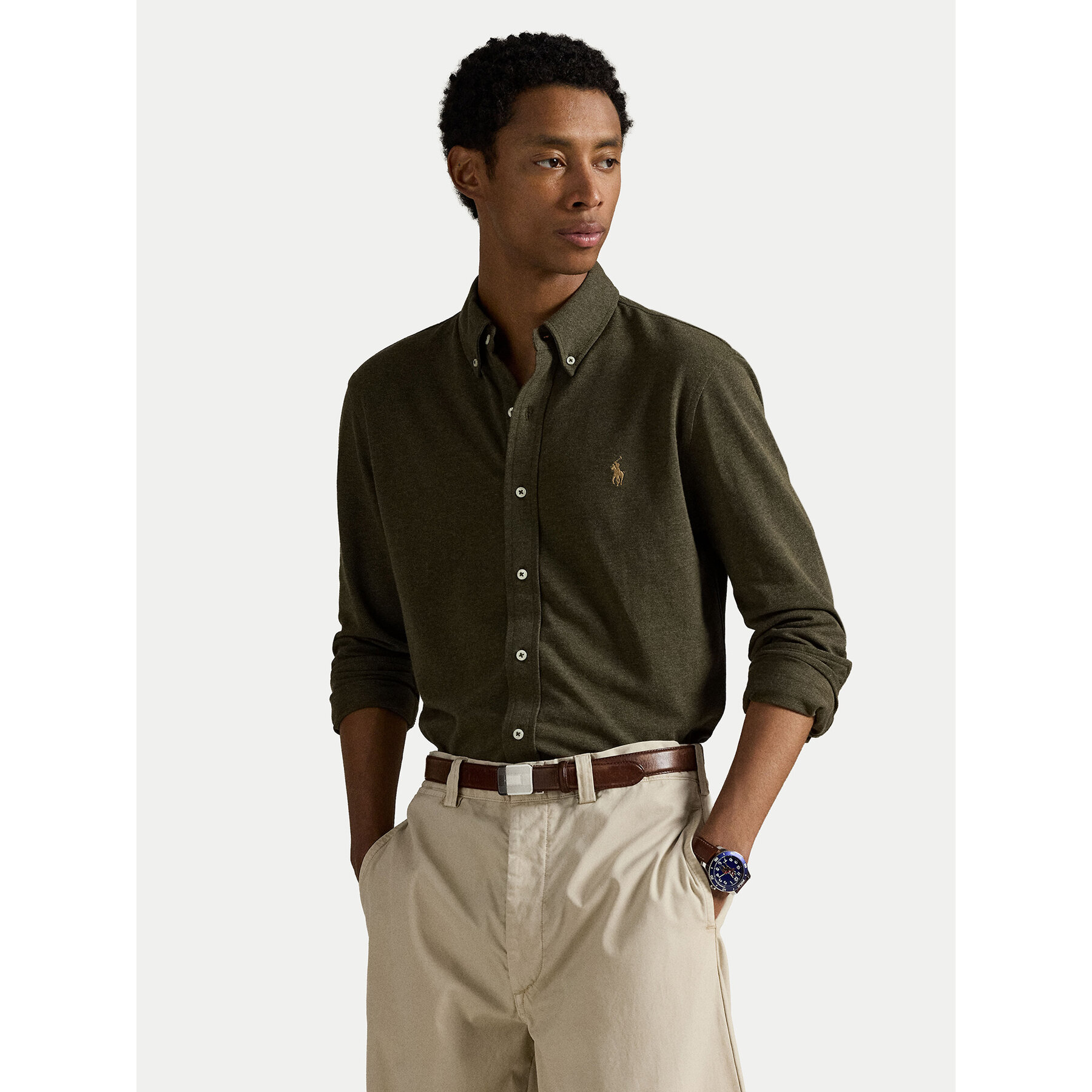 Polo Ralph Lauren Hemd 710654408111 Grün Regular Fit