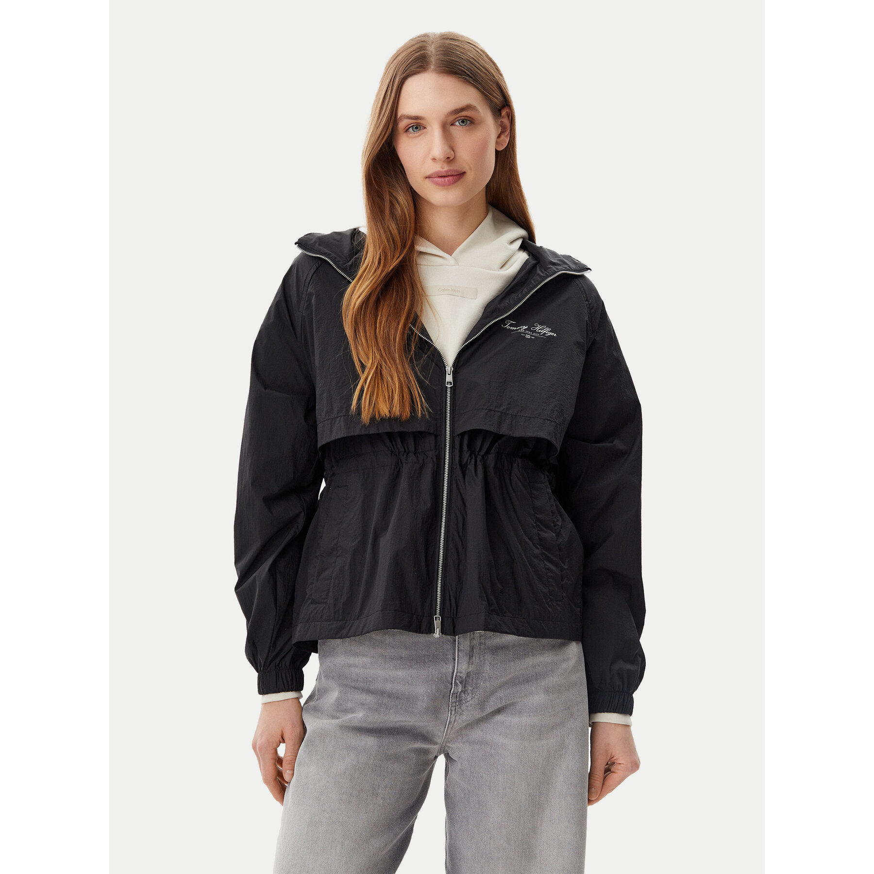 Tommy Hilfiger Windjacke WW0WW45413 Schwarz Regular Fit