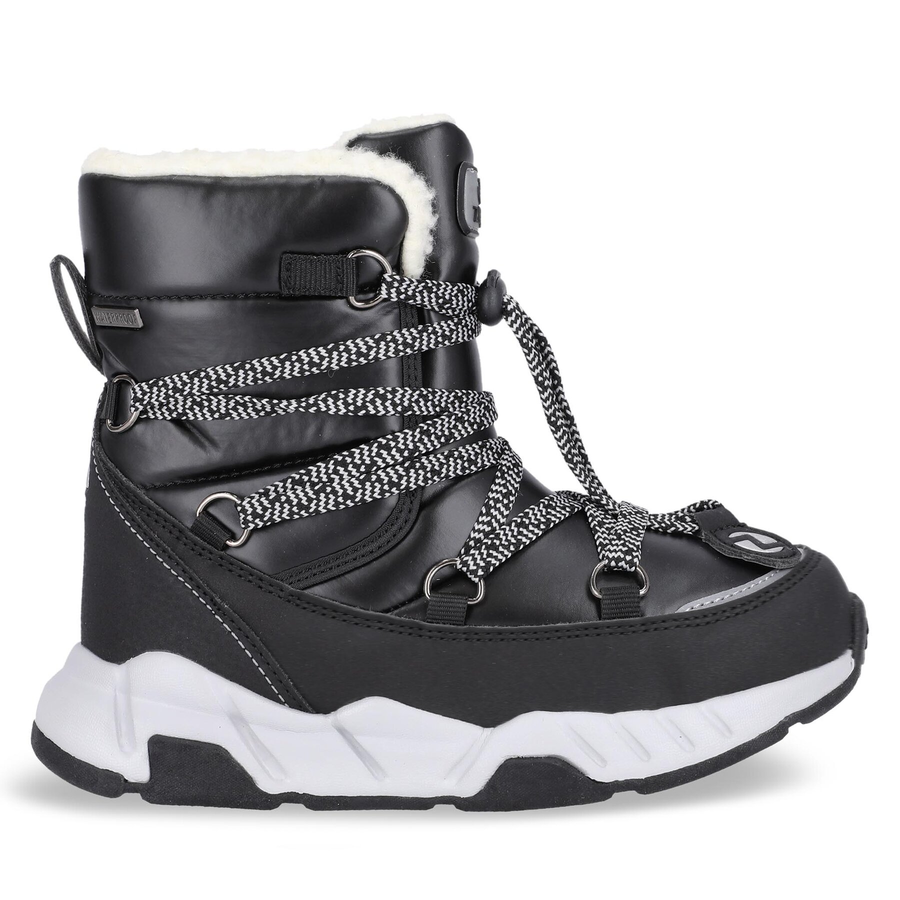Gyerek Hótaposó ZigZag, Méret: 31, Fekete, Turriea Kids Boot WP Z234122