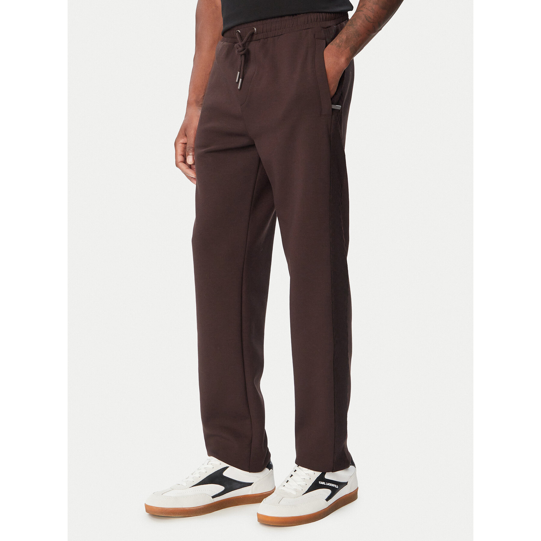 KARL LAGERFELD Jogginghose 705012 564902 Dunkelbraun Regular Fit