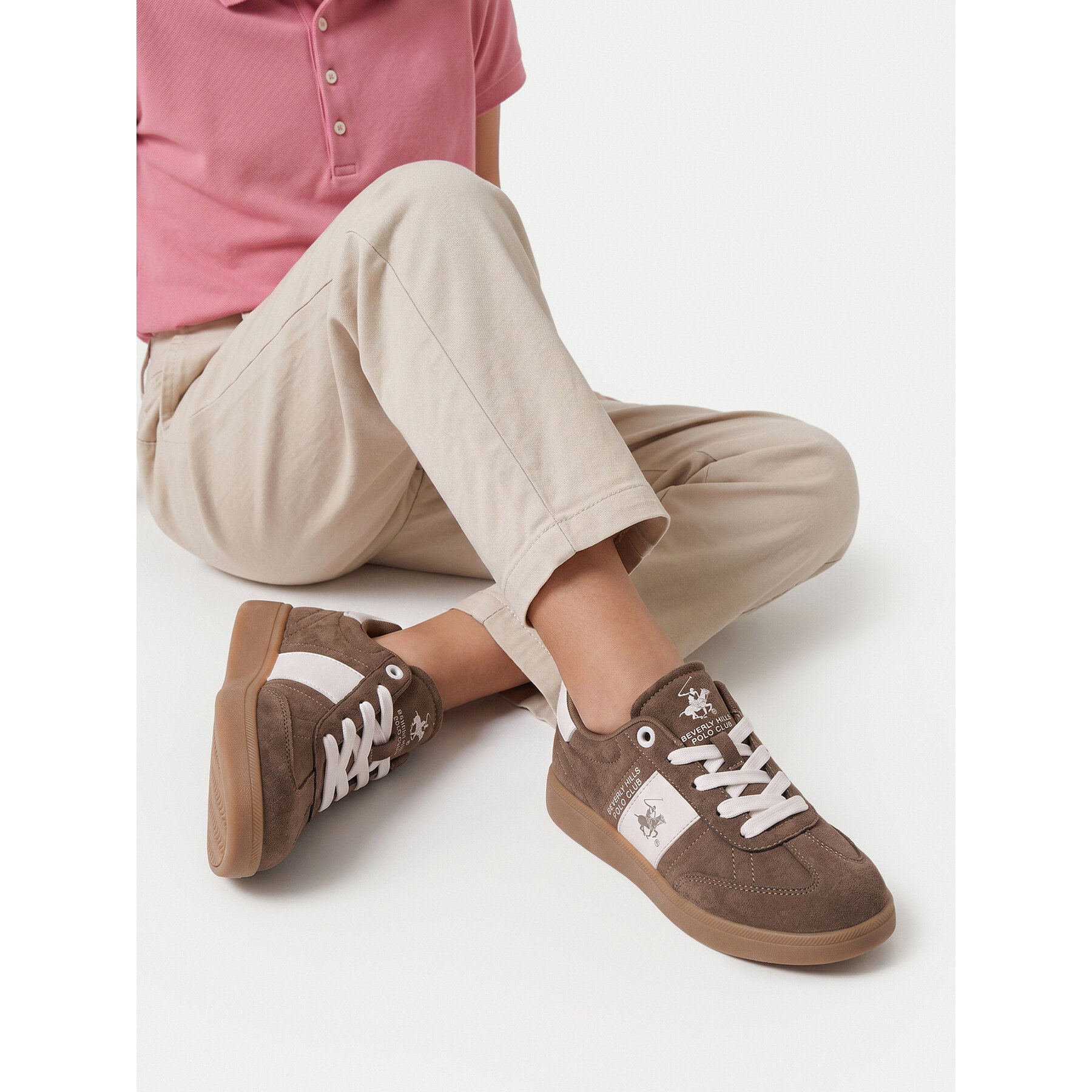 Sneakersy Beverly Hills Polo Club CWBEO-A3412140 Hnedá