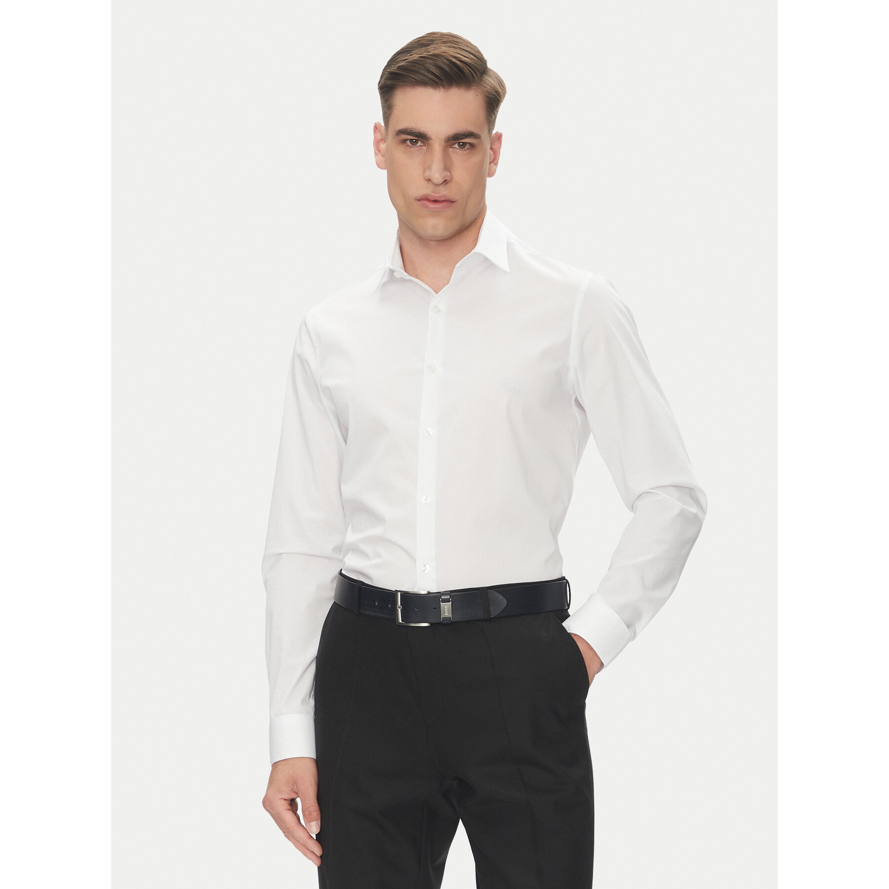 Calvin Klein Hemd Essential LV019EU000 Weiß Slim Fit