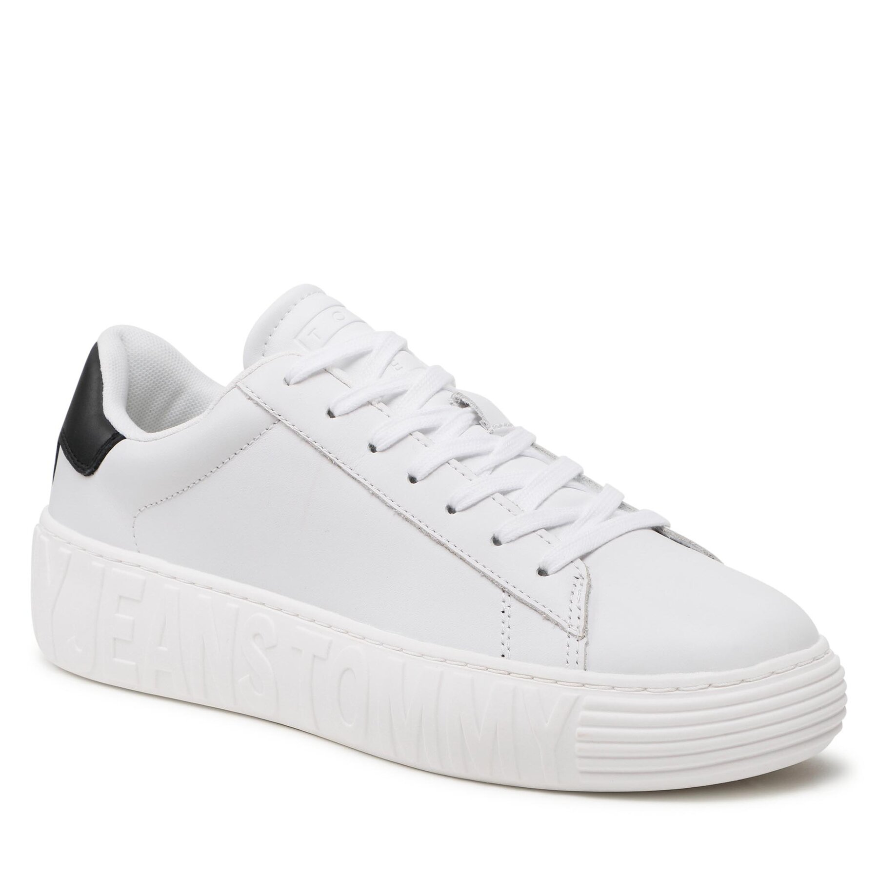 Sneakers Tommy Jeans Leather Outsole EM0EM01159 White YBR 44