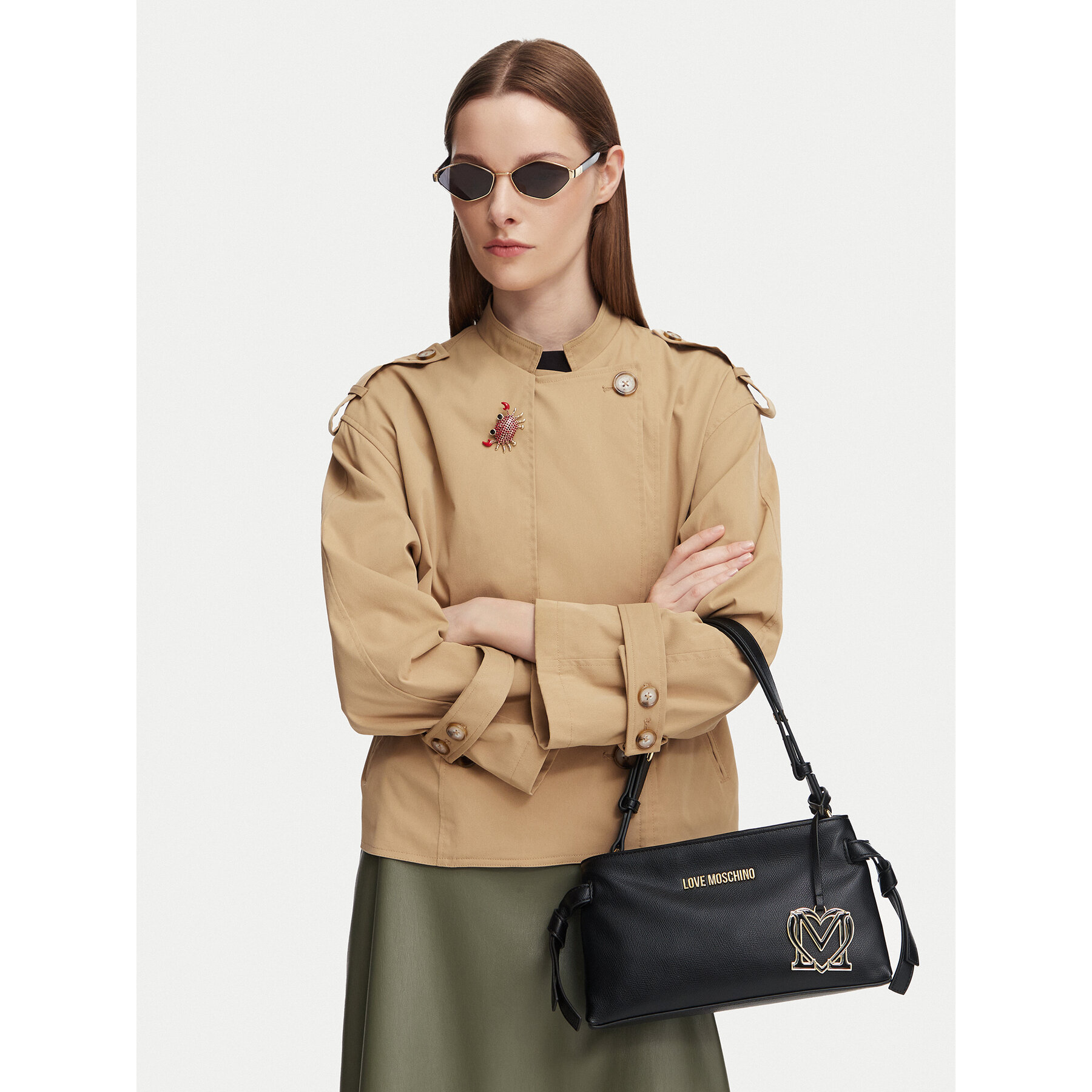 Geantă LOVE MOSCHINO JC4060PP1PLL0000 Negru