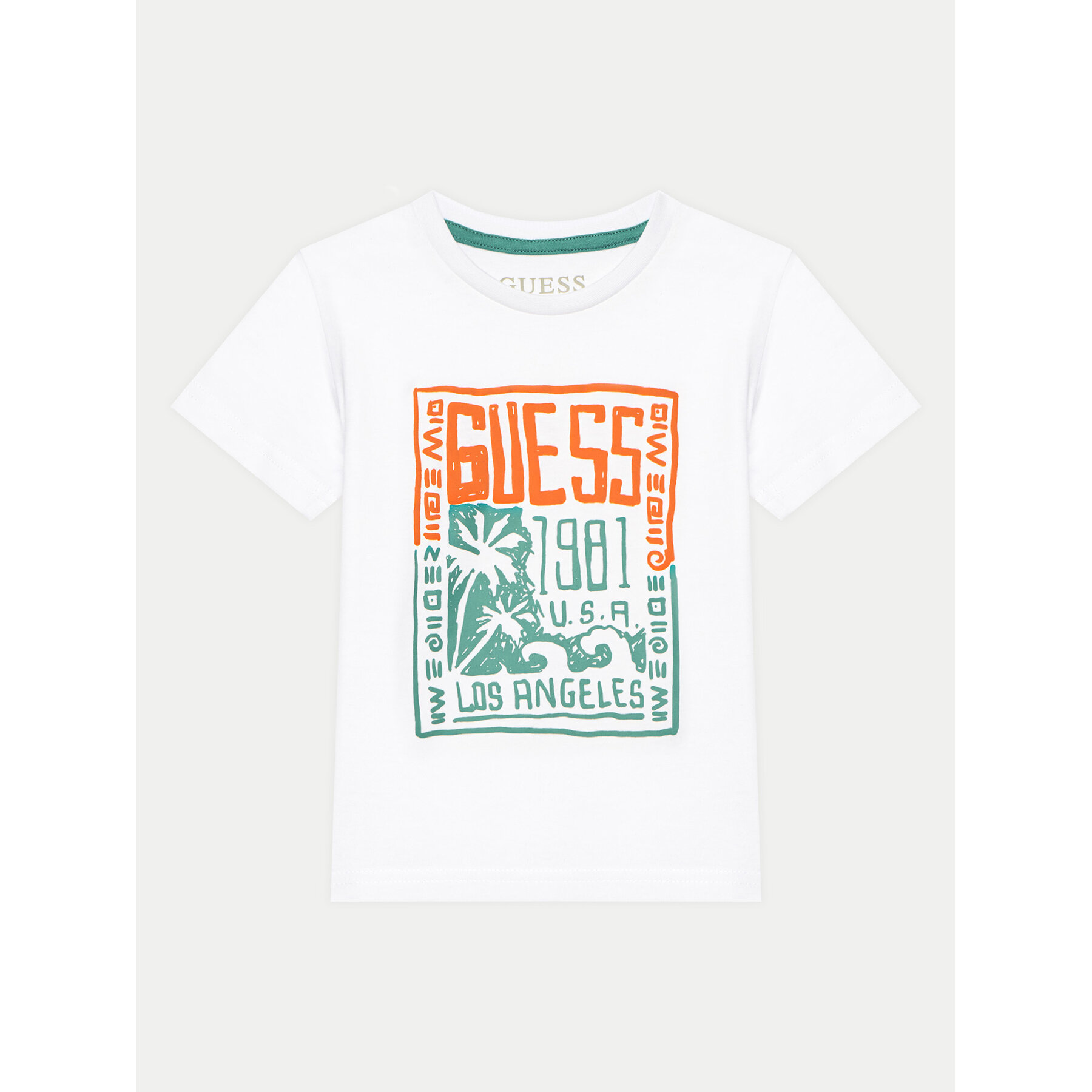 Guess Póló N5GI16 K8HM4 Fehér Regular Fit