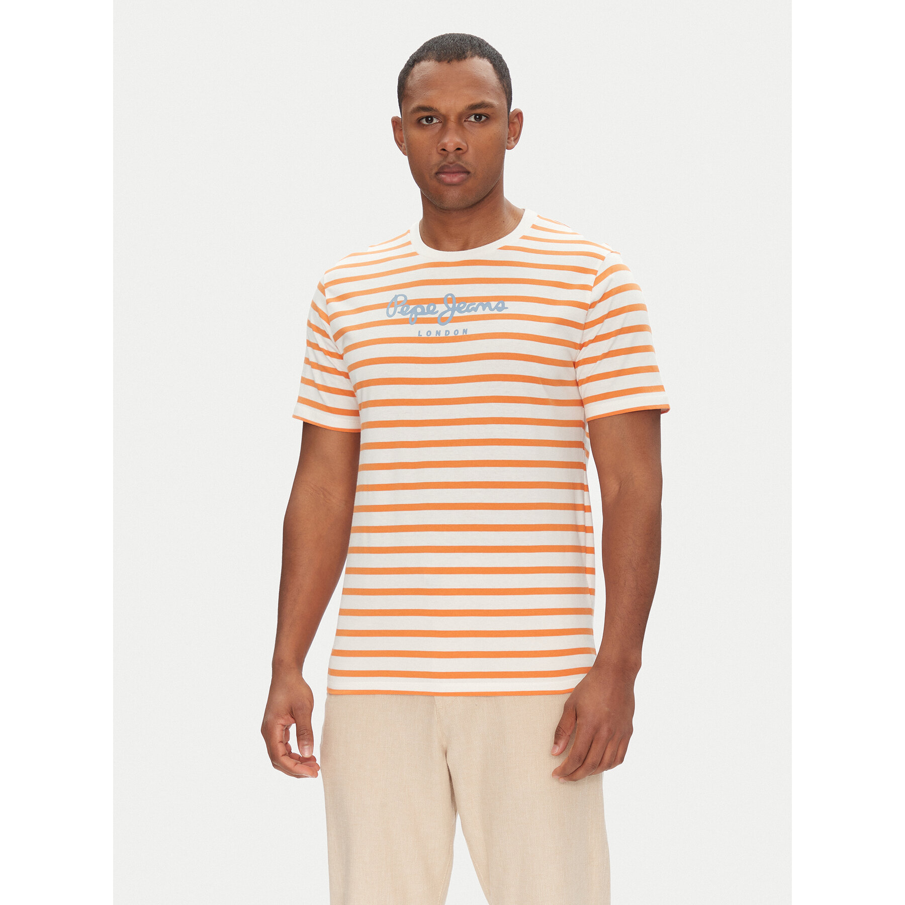 Pepe Jeans Póló PM509407 Fehér Regular Fit