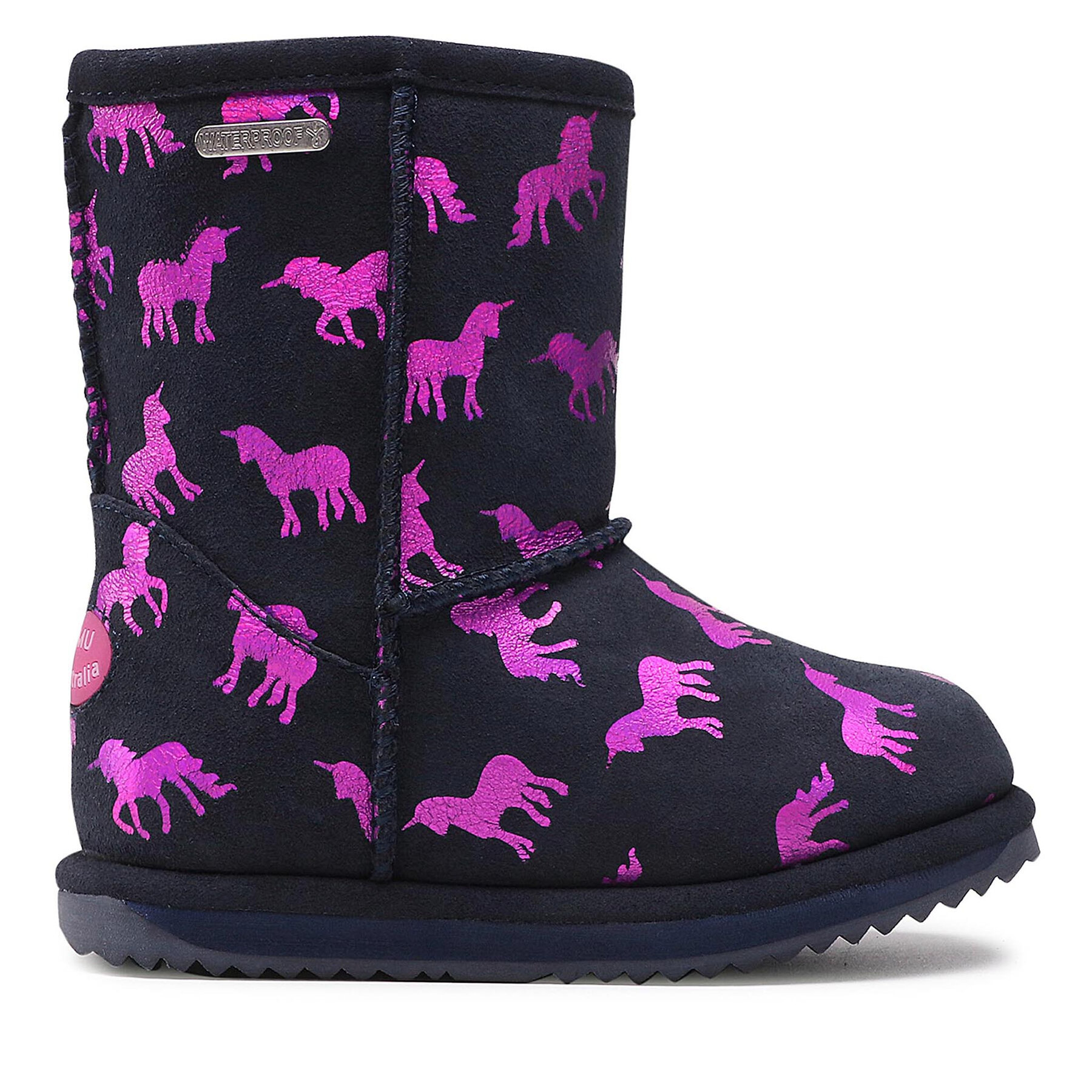 Snehule EMU Australia Rainbow Unicorn Brumby K12373 Čierna