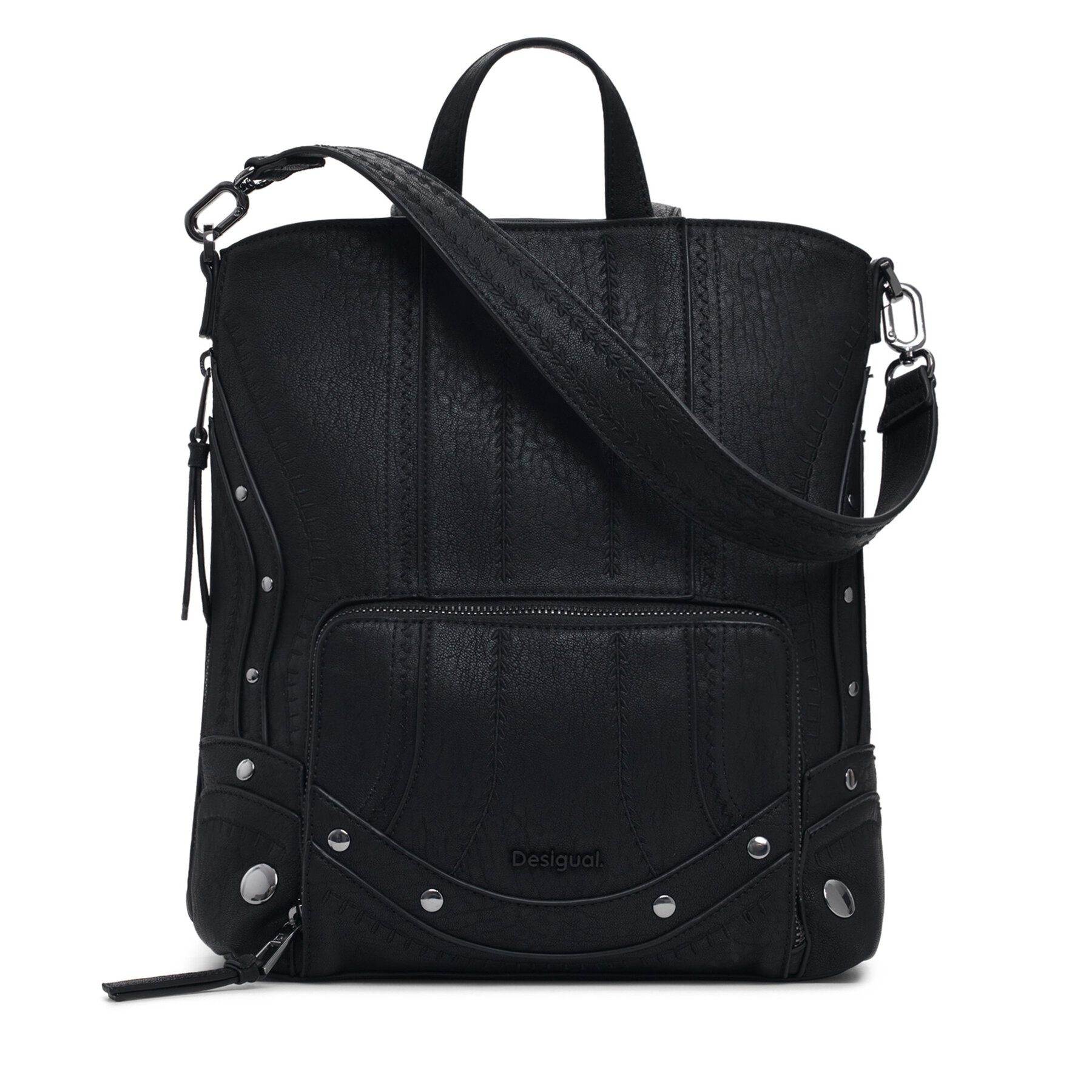 Rucsac Desigual Embro Patch Pretoria 25WAKP24 Negru