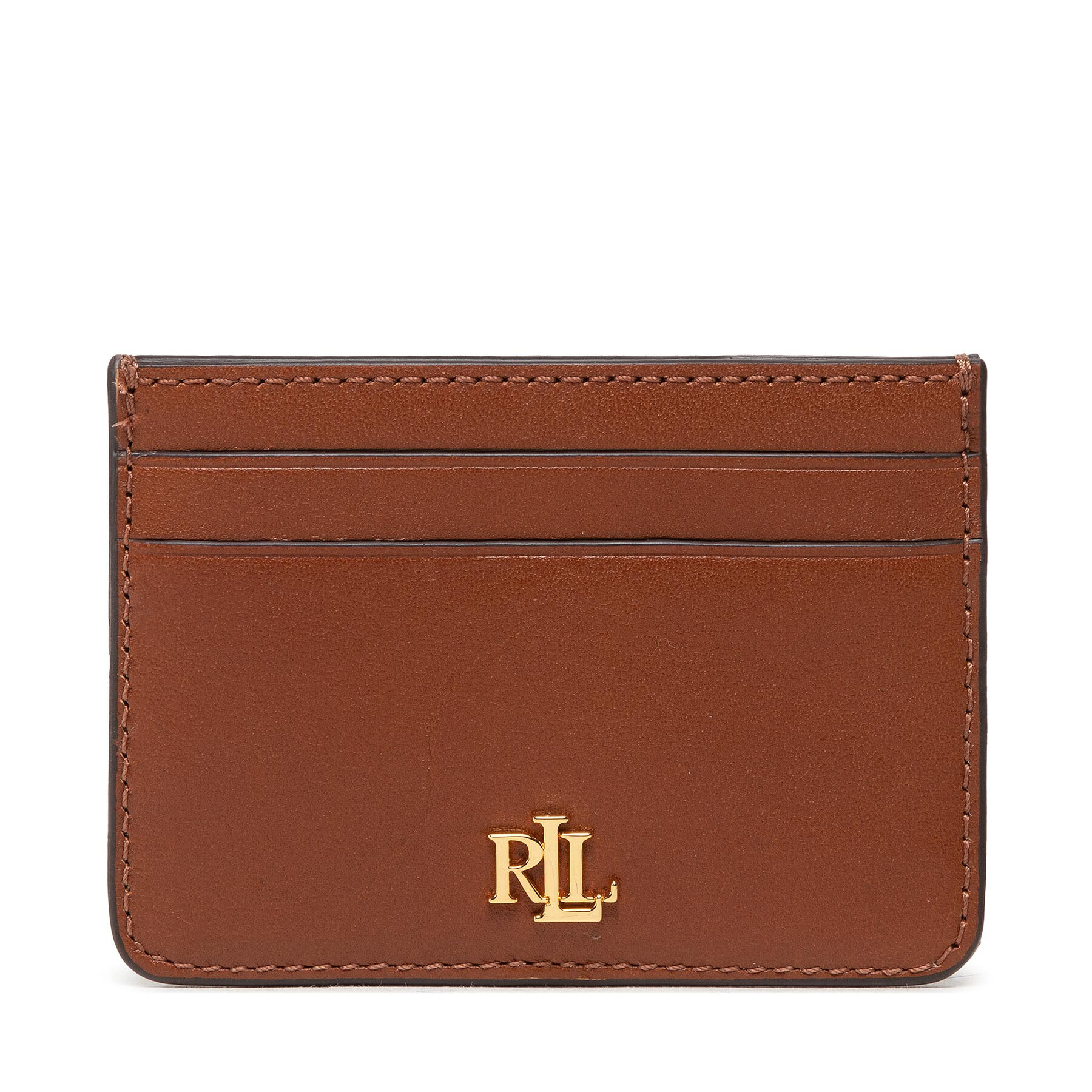 LAUREN RALPH LAUREN Θήκη πιστωτικών καρτών Lauren Ralph Lauren Slim Card 432876732002 Καφέ