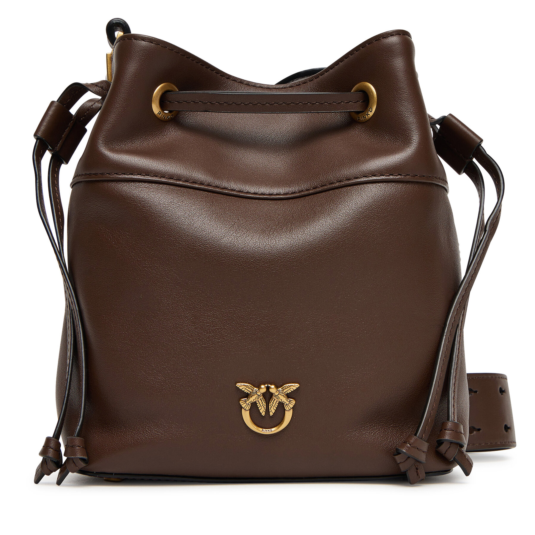 Kabelka PINKO Secchiello Mini Al 25-26 104303 A0QO Hnedá