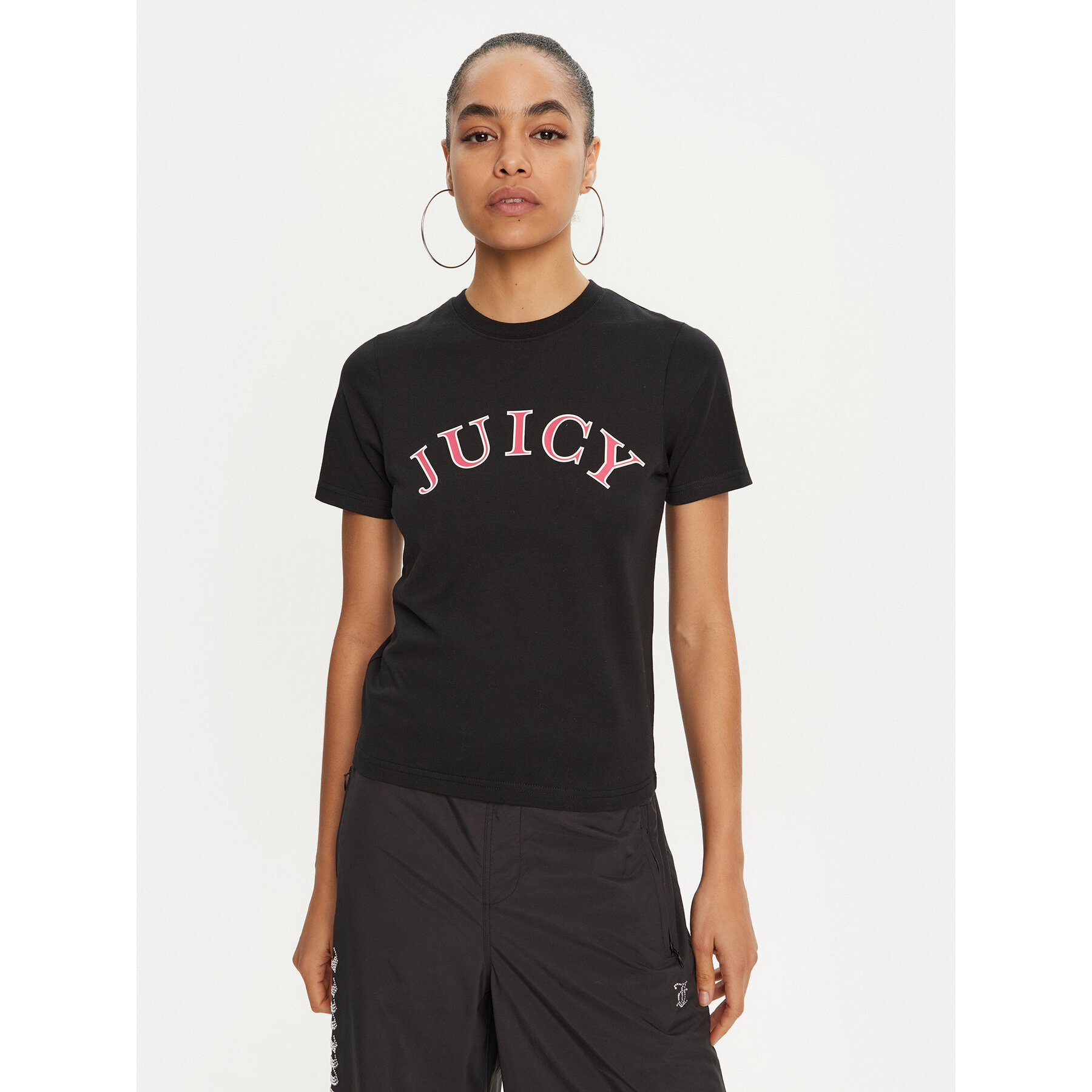 Juicy Couture T-shirt College Gf JCSCT224414 Nero Regular Fit