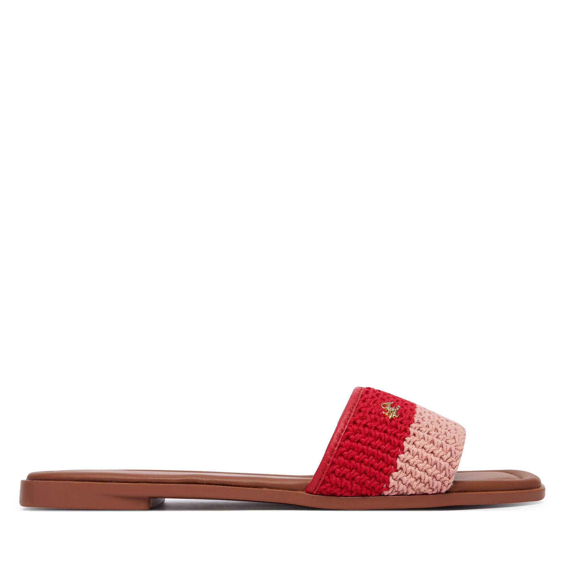 Šľapky Tommy Hilfiger Th Flat FW0FW09513 Červená