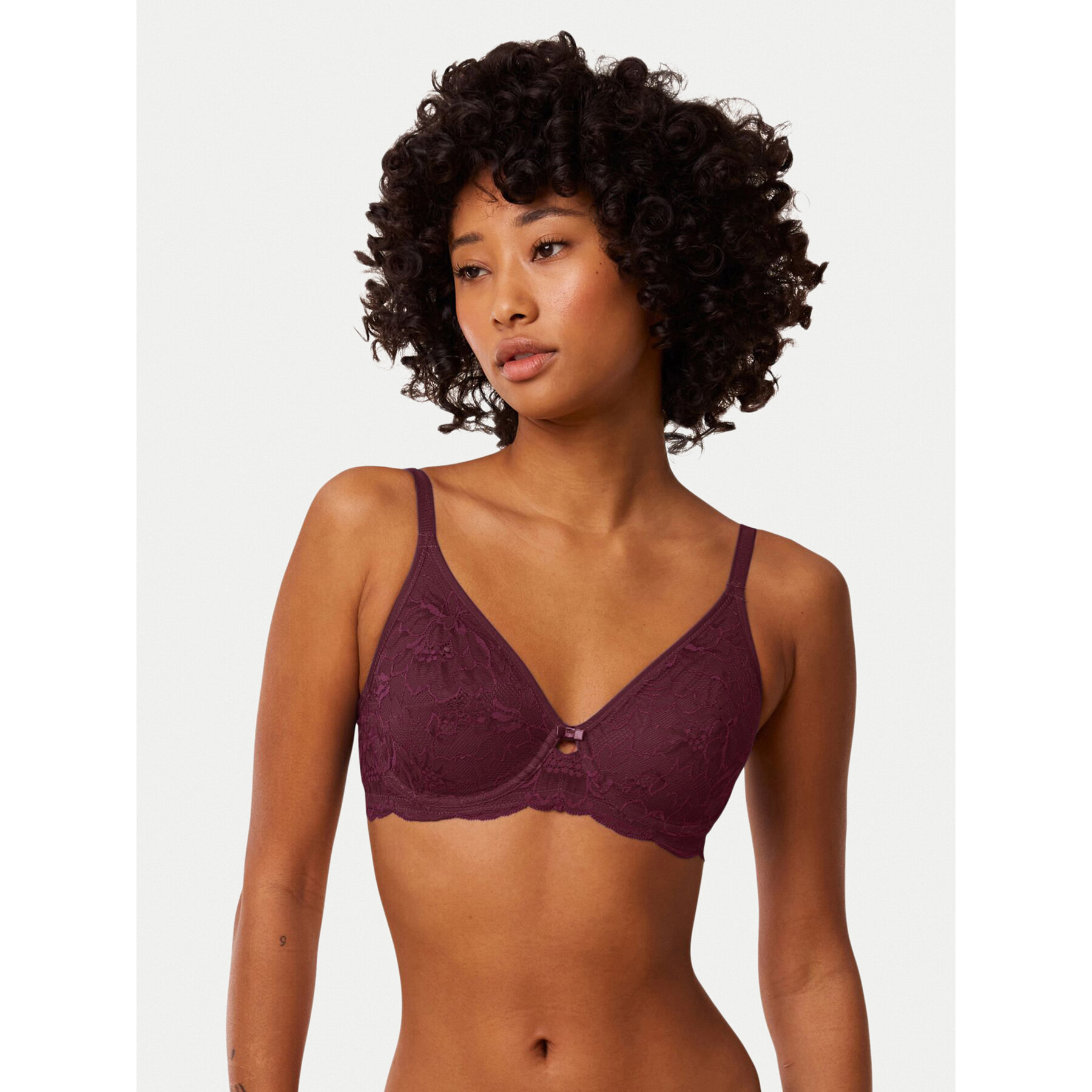 Triumph Reggiseno con ferretto Amourette Charm 10214458 Bordeaux