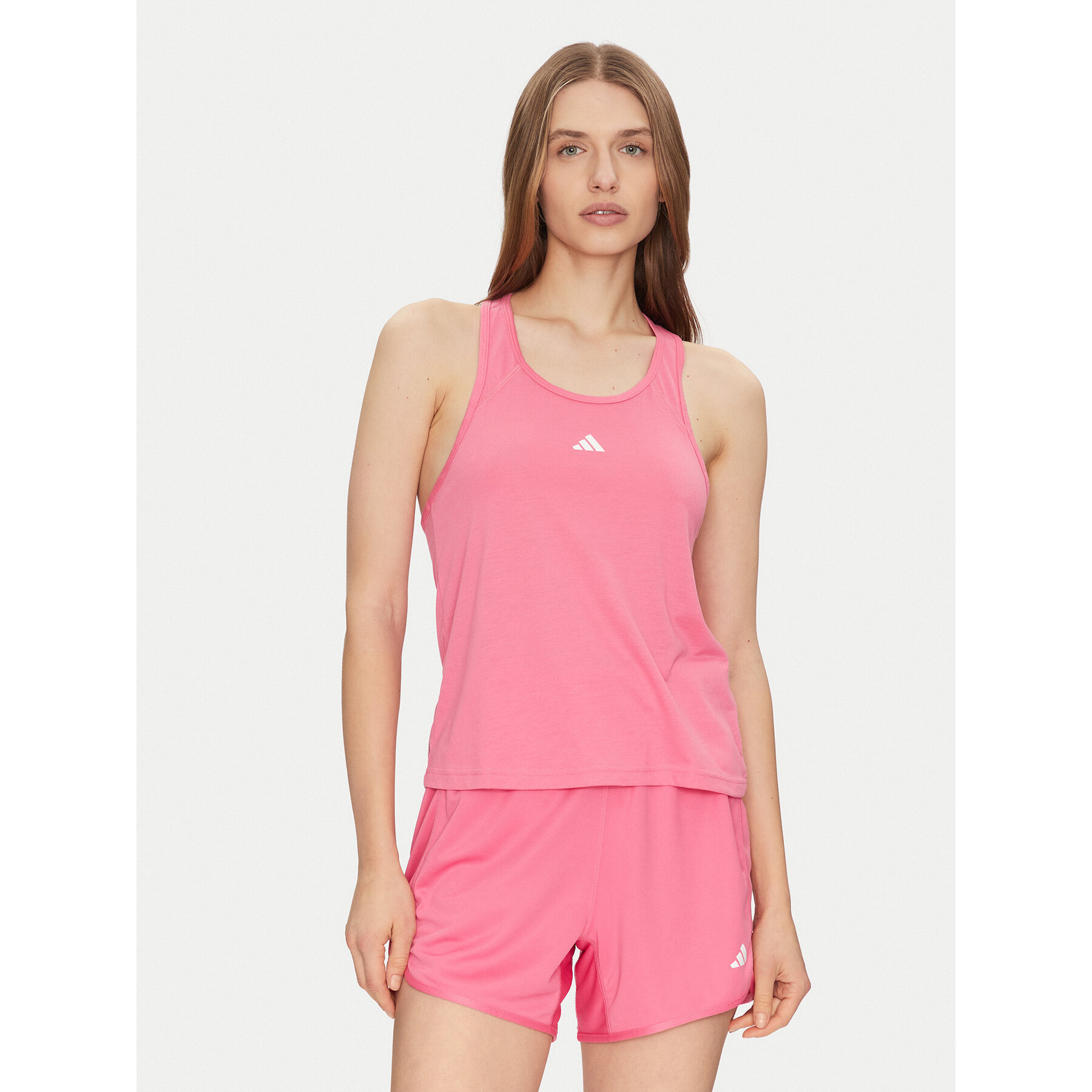 adidas Technisches T-Shirt Train Essentials Minimal Branding JC9528 Rosa Regular Fit