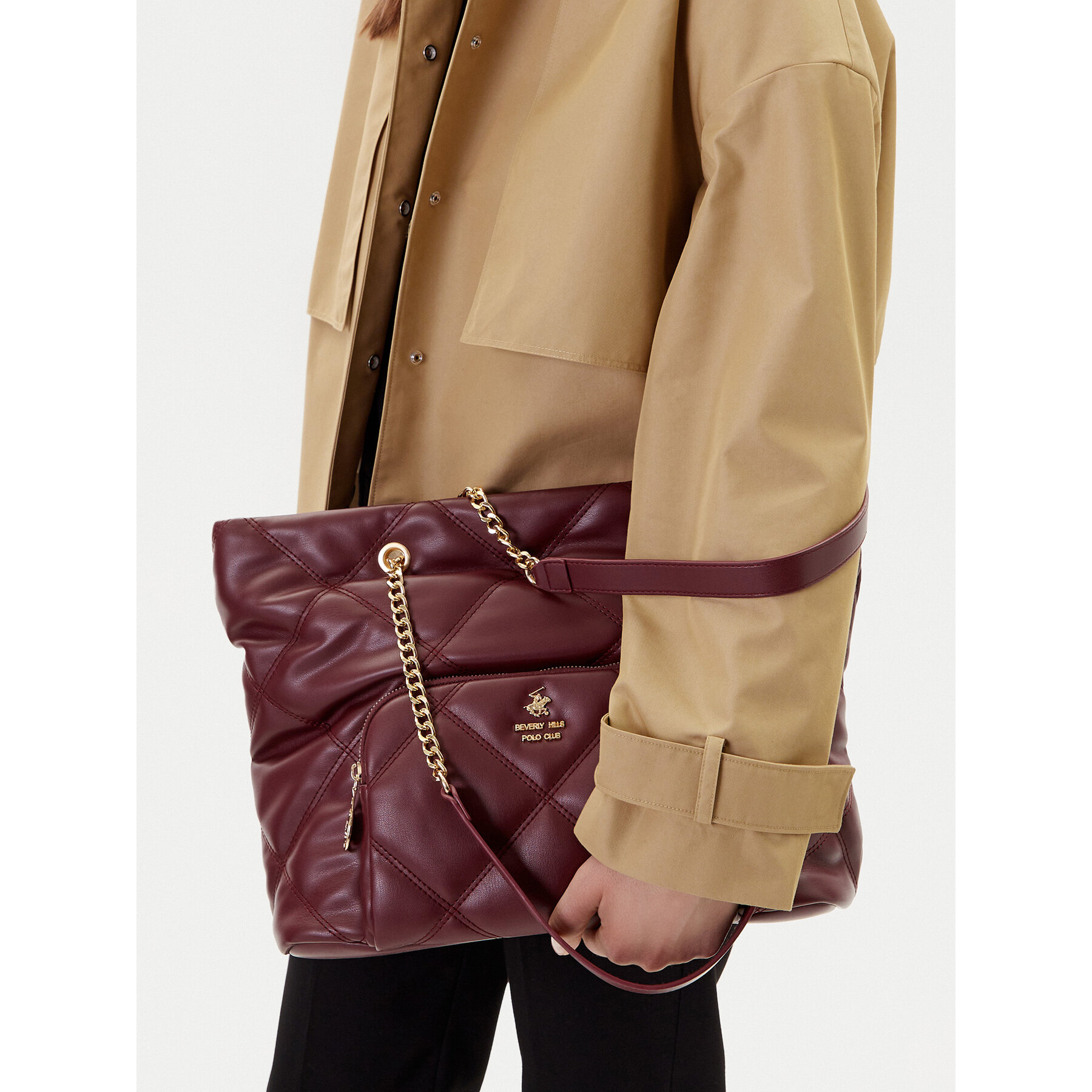 Дамска чанта Beverly Hills Polo Club CEO-BHPC-C-010-08 Бордо