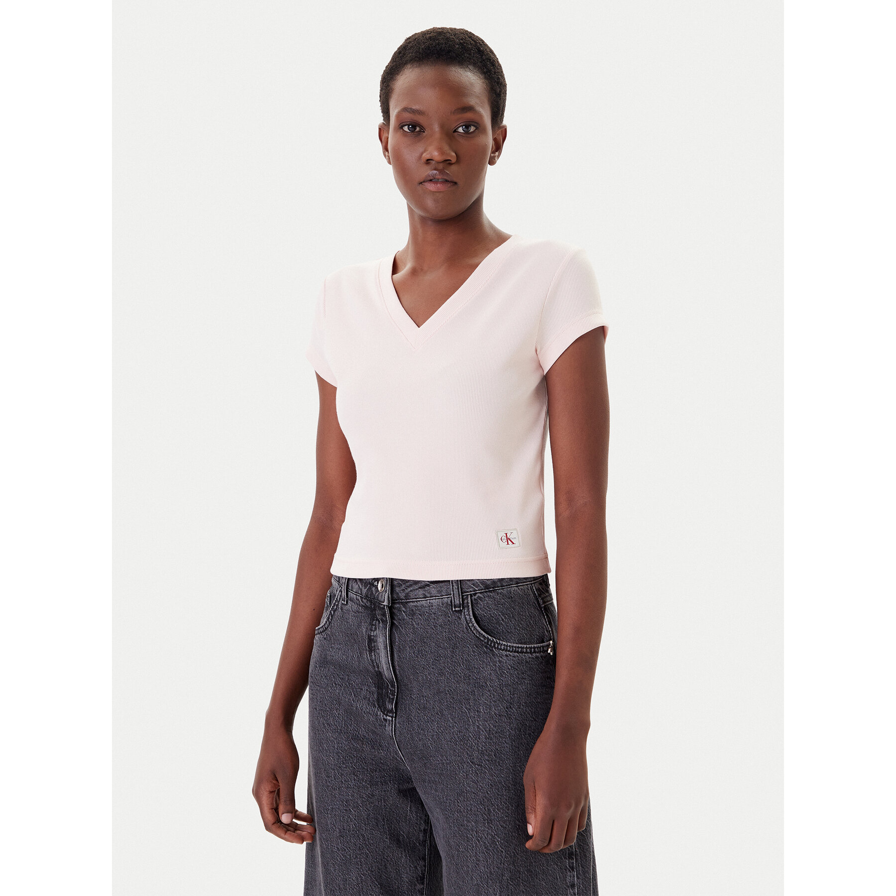 Calvin Klein Jeans Póló LV047C910G Rózsaszín Regular Fit