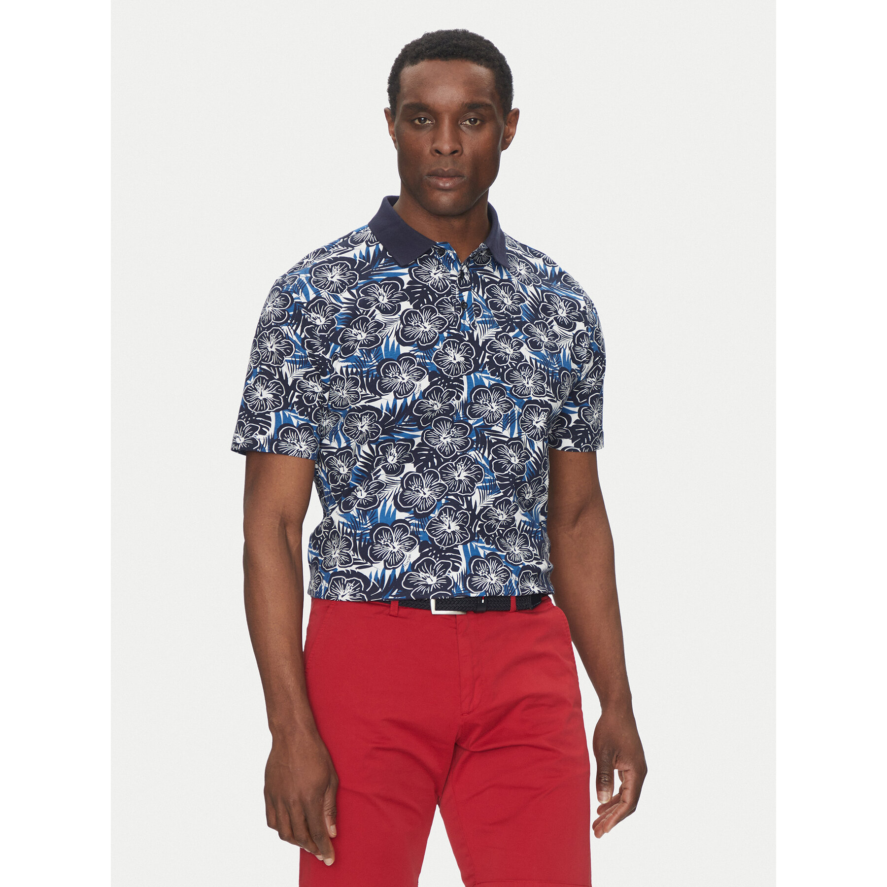 Hechter Paris Polo 74028 151920 Blu scuro Regular Fit