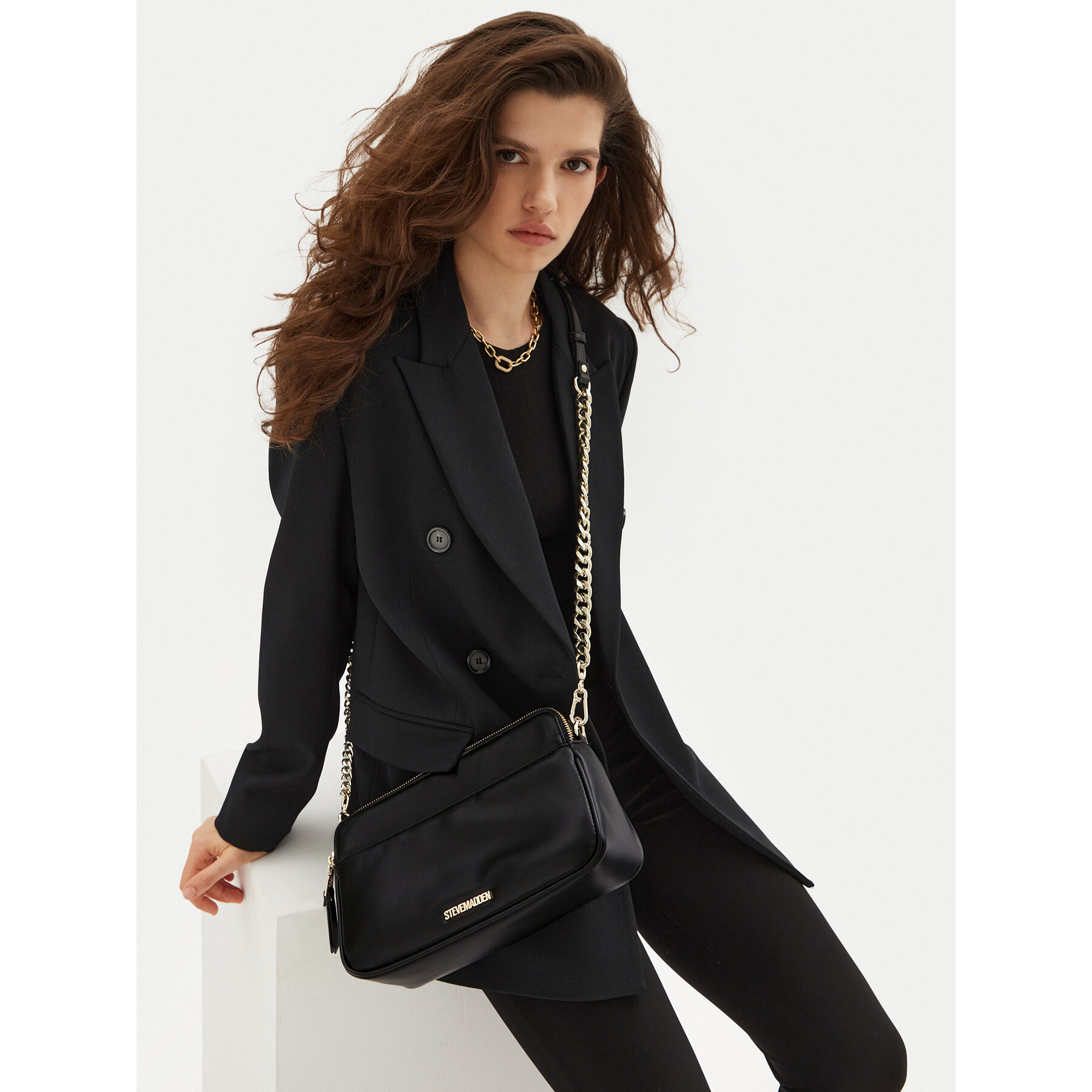 Дамска чанта Steve Madden Bportion SM13001565 Черен