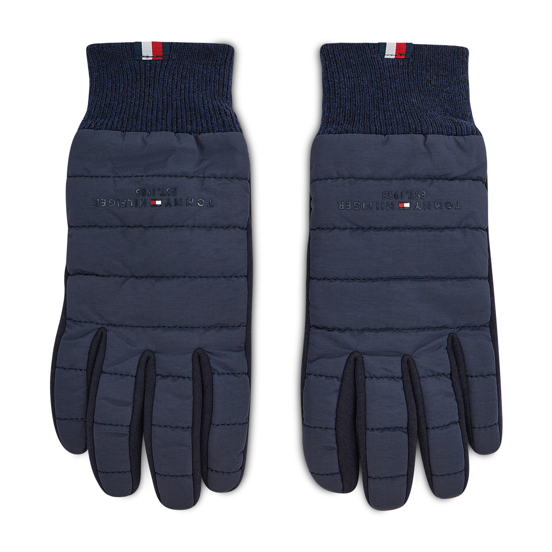 Guantes de hombre Tommy Hilfiger Th Established Mix Nylon Gloves AM0AM07884 Azul marino