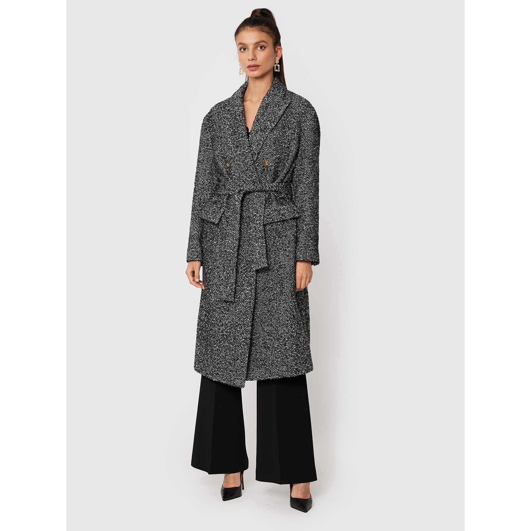 Pinko Übergangsmantel Camille 1G18CN A03H Grau Regular Fit