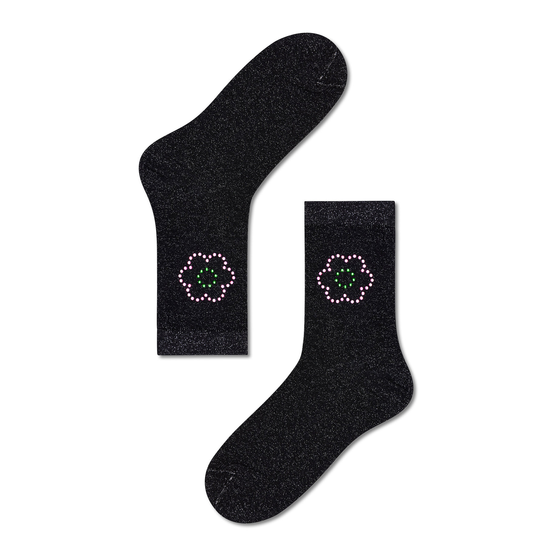 

Високі жіночі шкарпетки Happy Socks SISVIO01-9000 Чорний