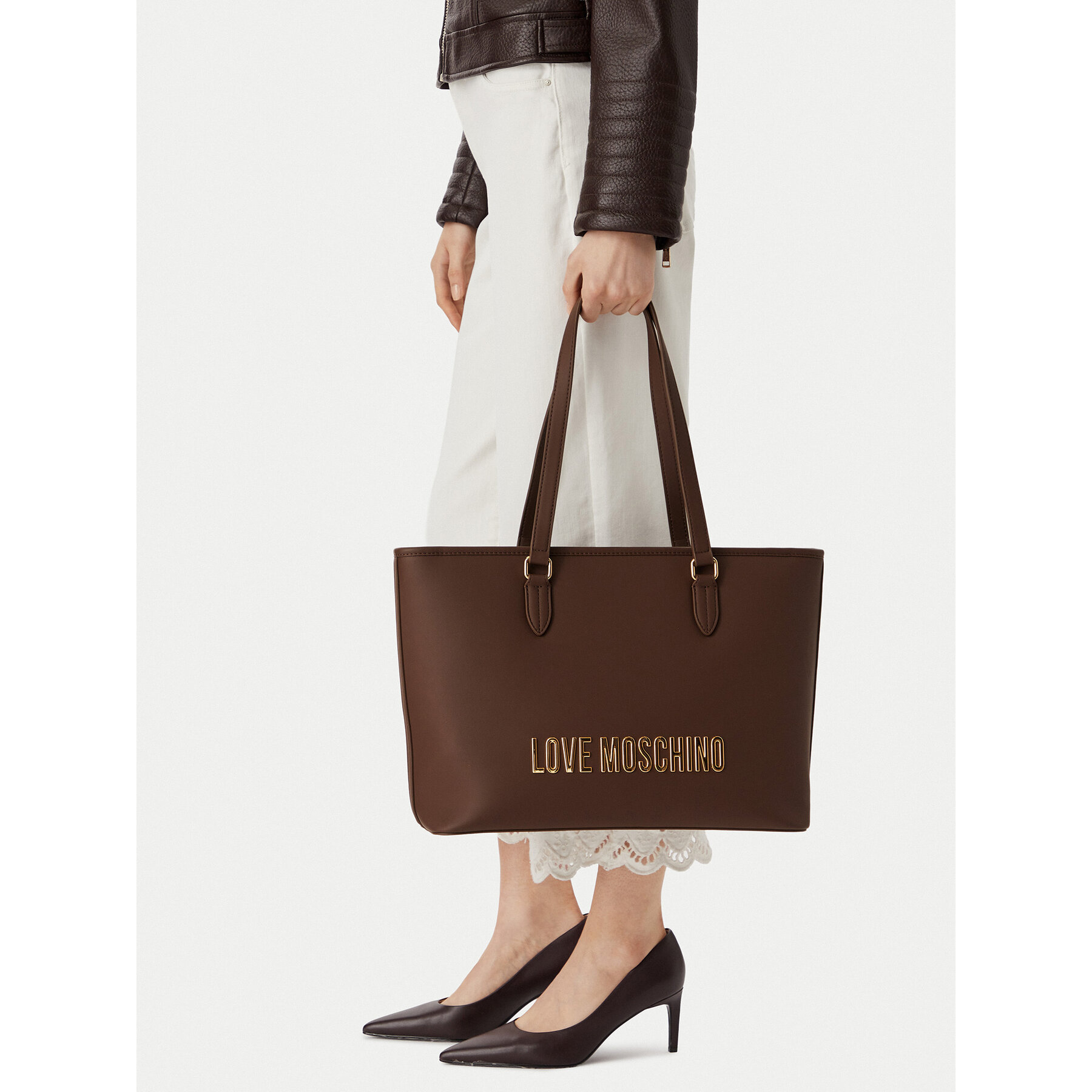 Geantă LOVE MOSCHINO JC4190PP1PKD0300 Maro