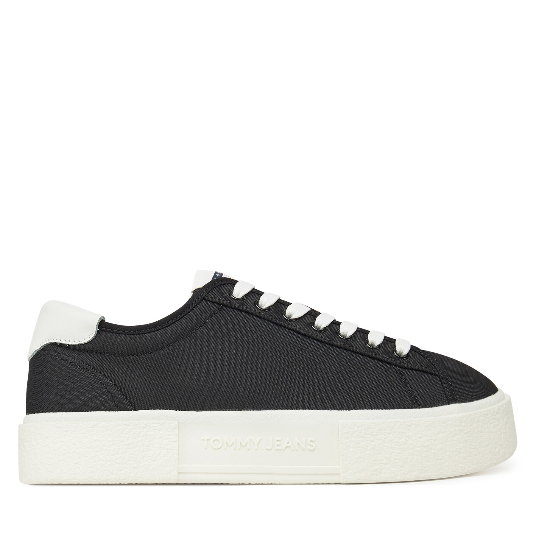 Sneakersy Tommy Jeans Tjw Flatform Canvas Sneaker EN0EN02792 Čierna