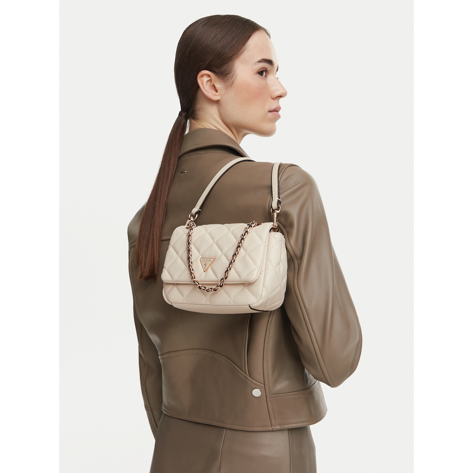 Kabelka Guess Juliet Mini HWQG24 56740 Krémová