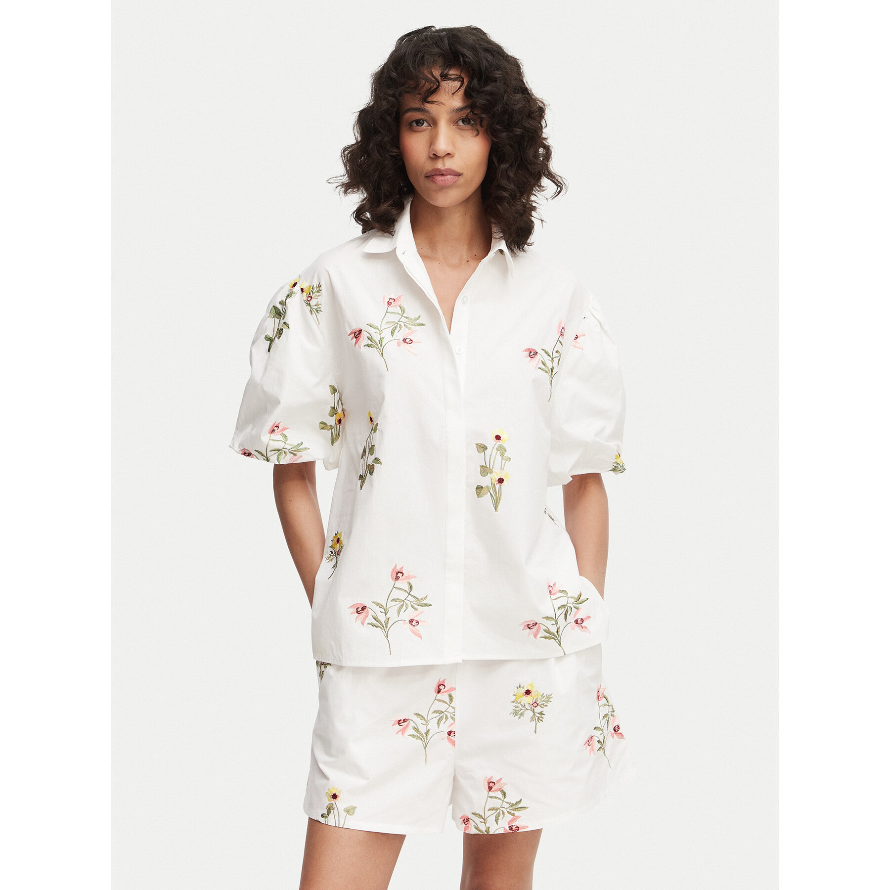 French Connection Hemd Cambria 729G7 Weiß Relaxed Fit