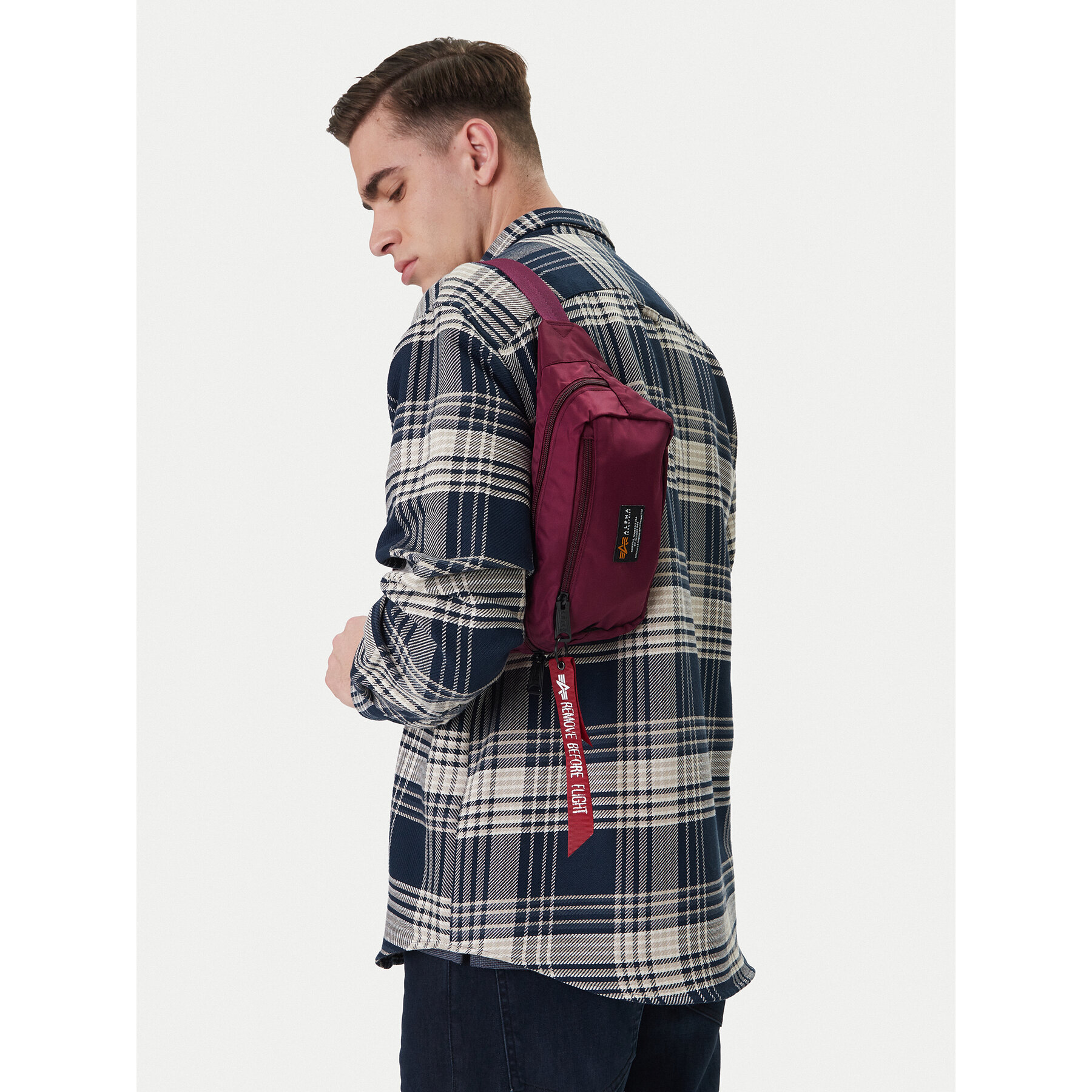 Torbica oko struka﻿ Alpha Industries Crew Carry Bag 196923 Tamnocrvena