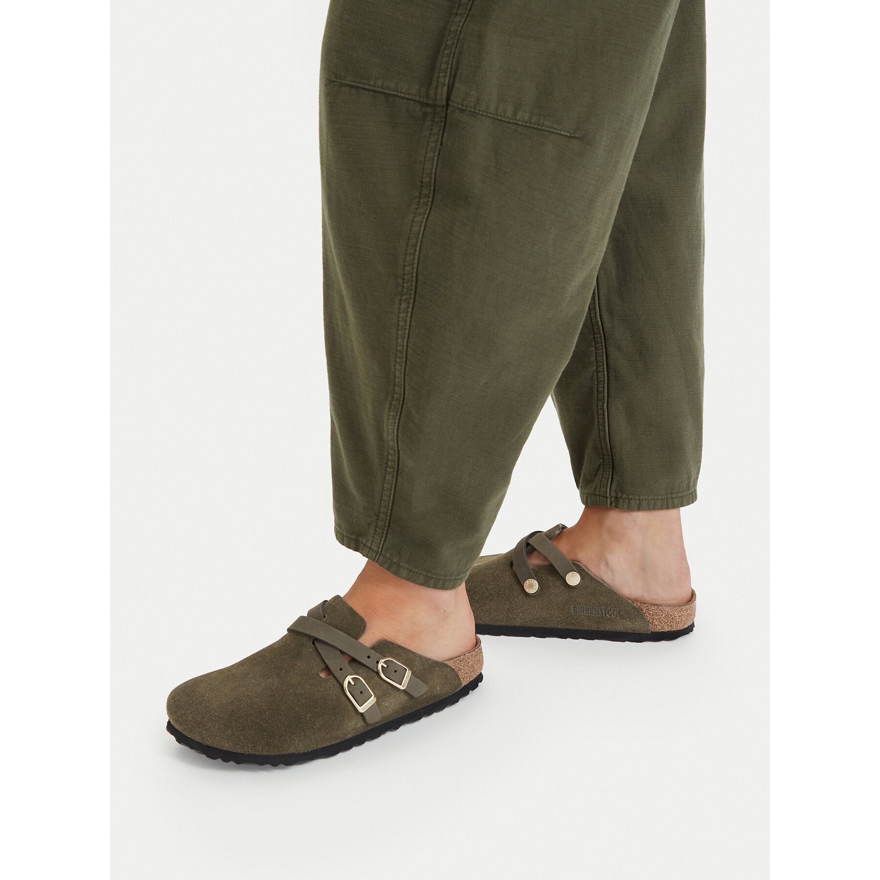 Чехли Birkenstock Blair D-Buckle 1033158 Тъмнозелен